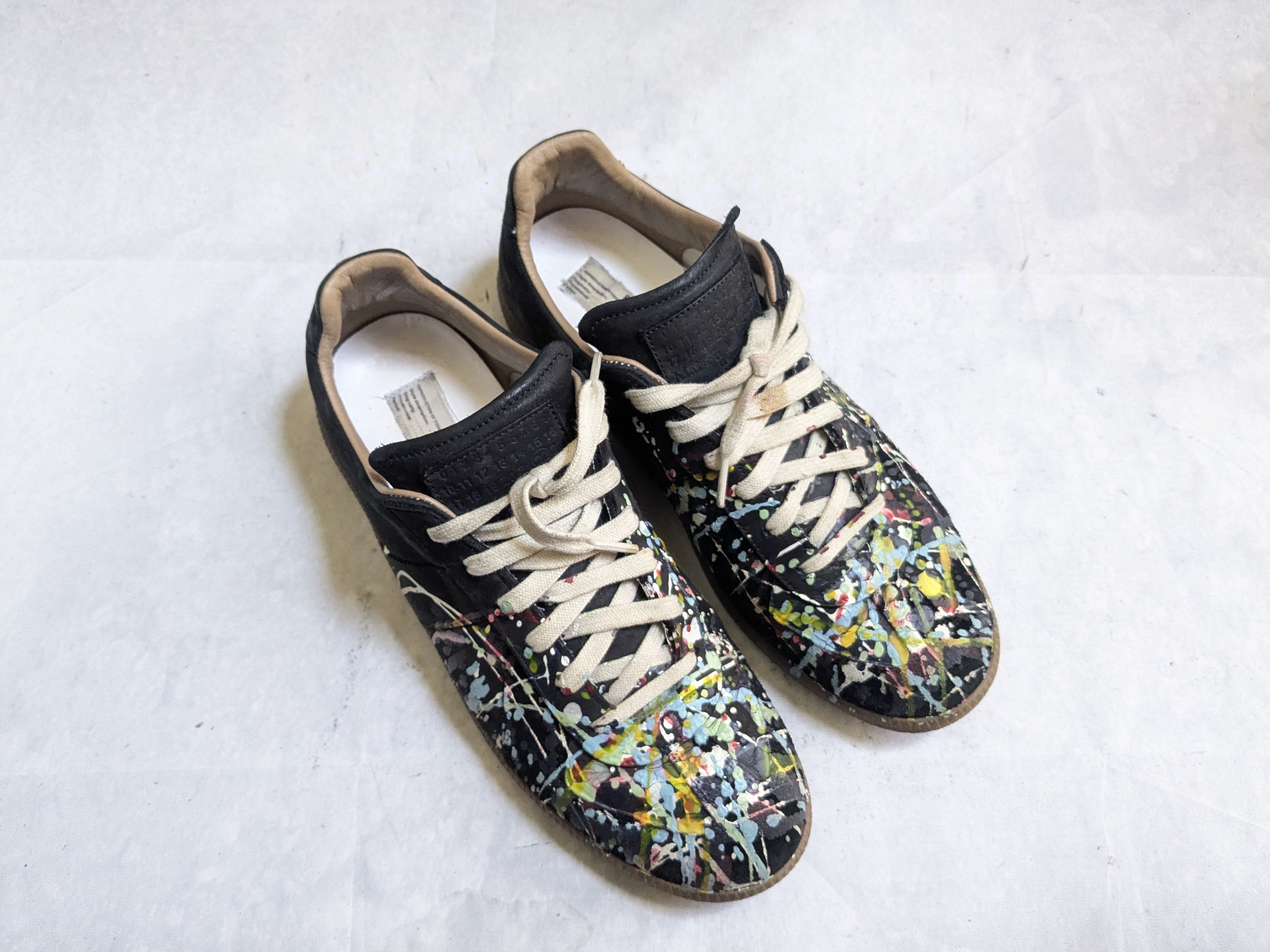 Maison Margiela Maison Margiela Replica GAT Paint Splatter 11 44 Black Size US 11 / EU 44 - 4 Thumbnail