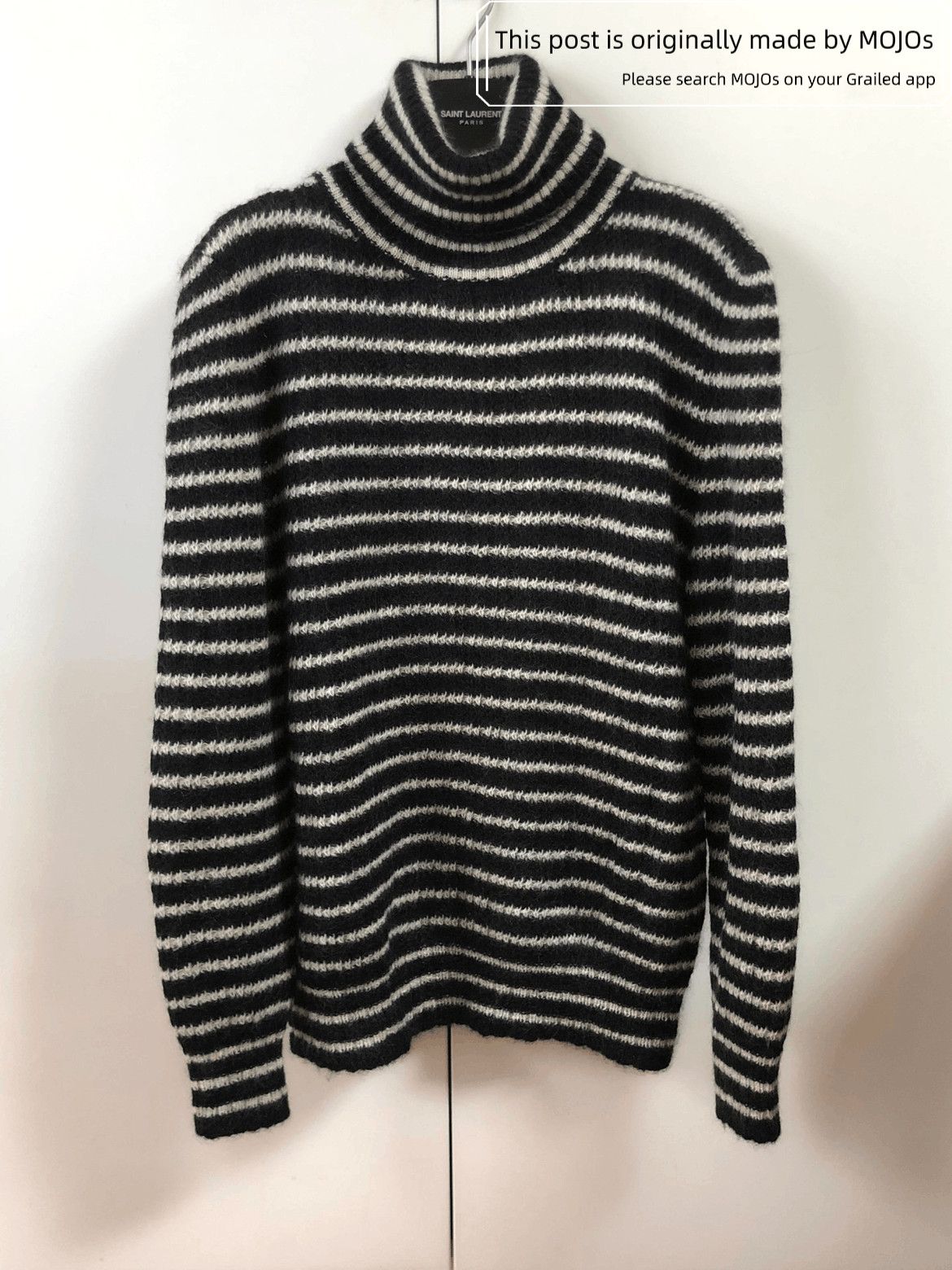 Saint Laurent Paris Stripes Mohair Knitwear