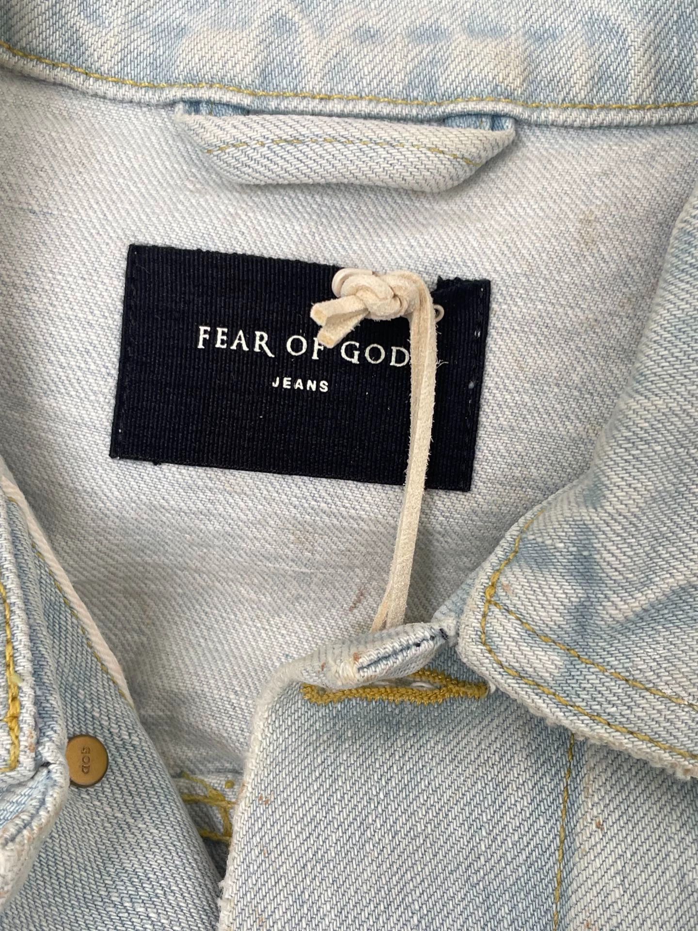 Fear of God Fear of God 5TH Limited Miami Splatter Denim Jacket S Size US S / EU 44-46 / 1 - 3 Thumbnail