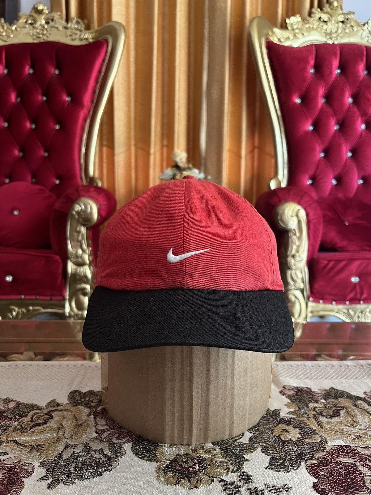 Nike × Vintage 90’s Nike Center Logo Hat Size ONE SIZE - 2 Thumbnail