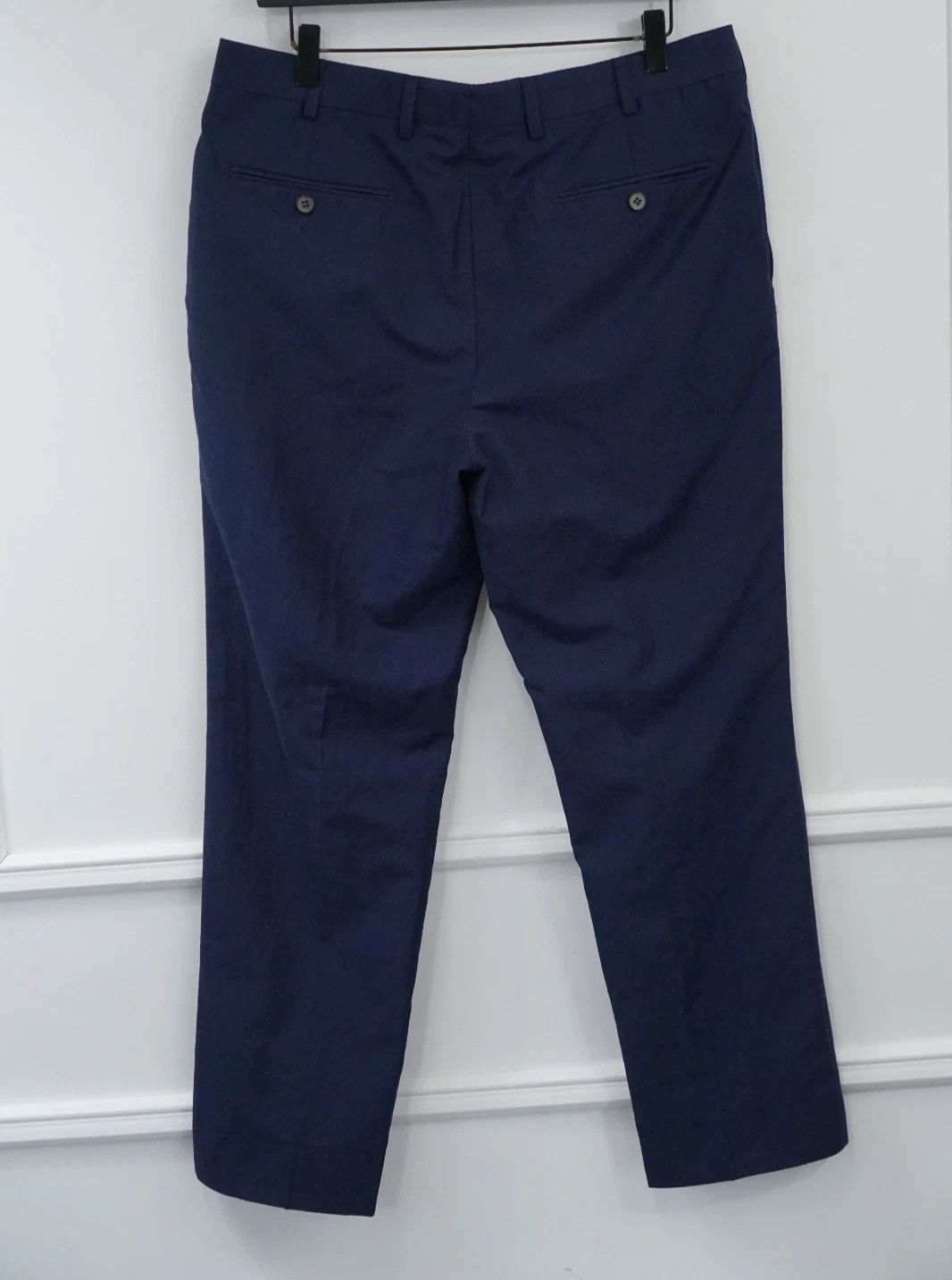 Suitsupply Men Suitsupply Pants Navy Blue Wool & Linen Brescia UK/US40S Size 40S - 2 Thumbnail