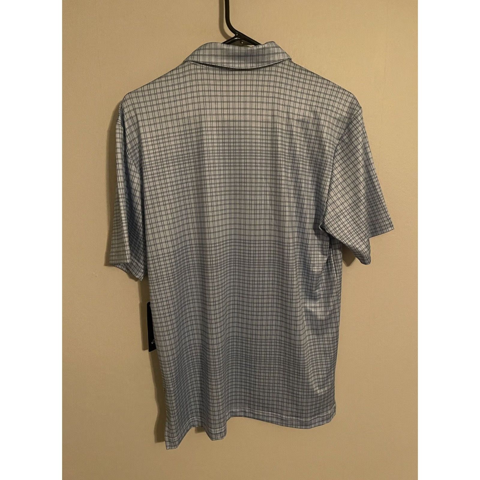 Adidas Adidas Golf Polo Shirt Men's Small Plaid Blue Dawn Short Sleeve Golf Size US S / EU 44-46 / 1 - 5 Thumbnail