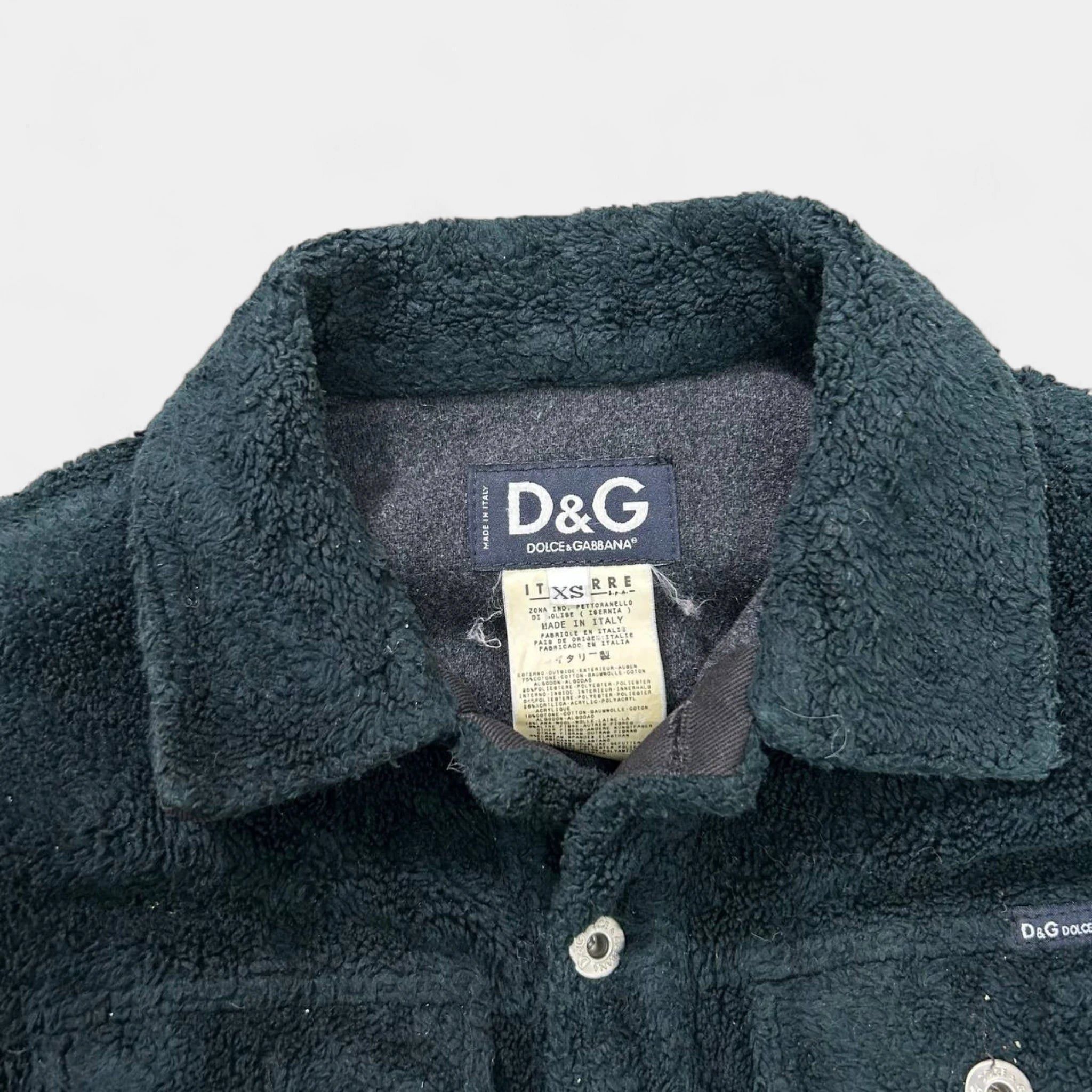 Dolce & Gabbana Dolce & Gabbana Towel Texture Dark Turquoise Fur Jackets Size S / US 4 / IT 40 - 4 Thumbnail