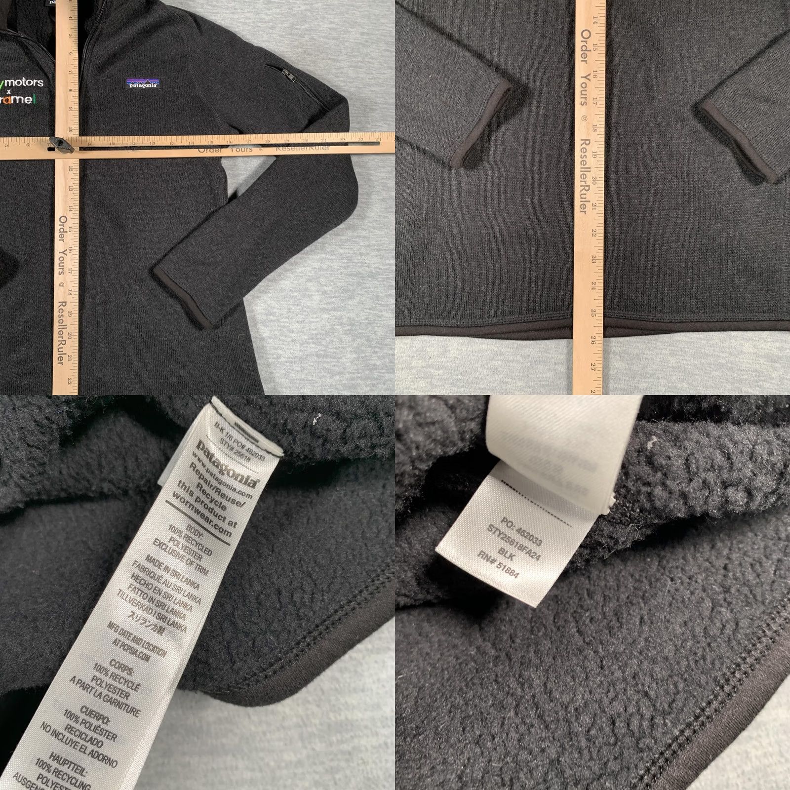 Patagonia Patagonia Pullover Womens Small Black Heather Better Sweater Quarter Zip Fleece Size S / US 4 / IT 40 - 8 Thumbnail