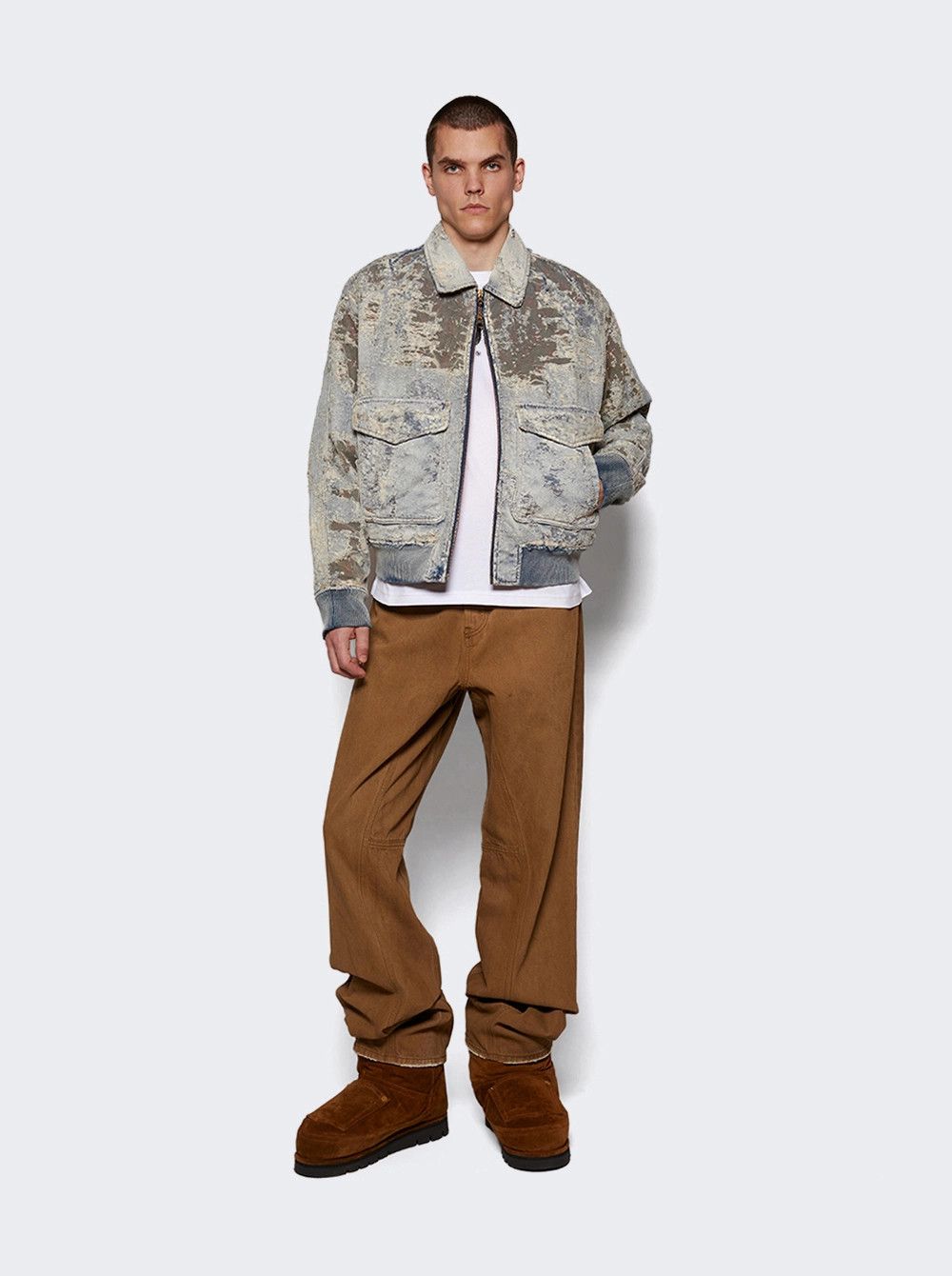 Diesel o1mle0426 D-Muddy Jacket in Gray Size US L / EU 52-54 / 3 - 2 Thumbnail