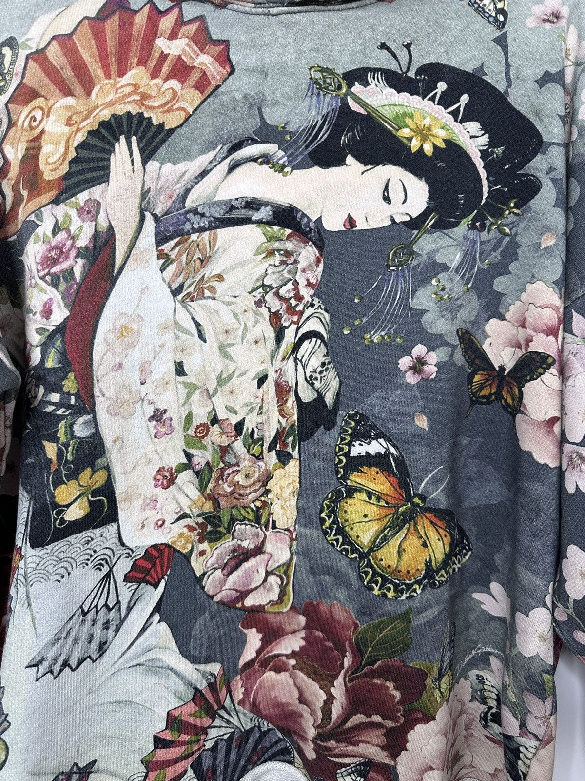 Dolce & Gabbana Dolce & Gabbana Vintage Geisha Print Hoodie – Made in Italy Size S / US 4 / IT 40 - 2 Thumbnail