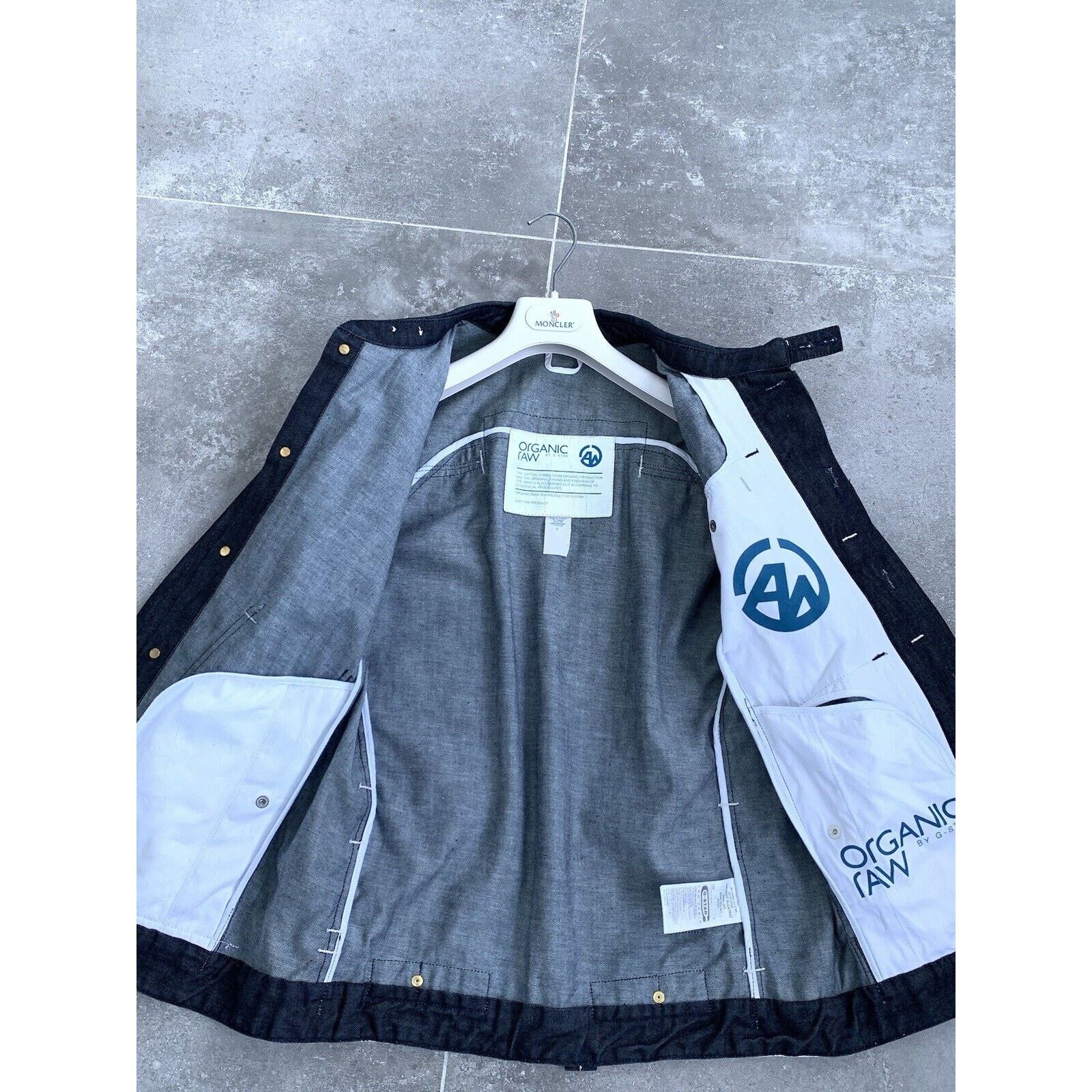 G-Star Mens G-STAR ORGANIC Raw Alcatraz Denim Jacket Coat SZ M EU48 Size US M / EU 48-50 / 2 - 12 Thumbnail