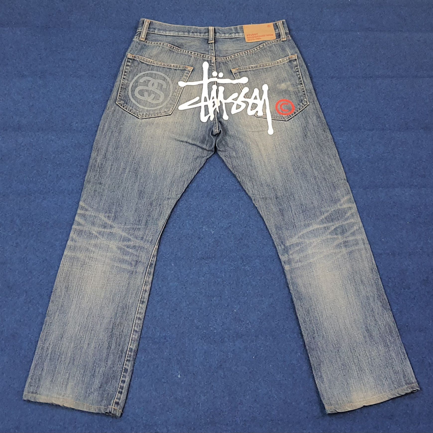 Stussy Vintage Stussy Streetwear Custom Logo Jeans C228N17 Size US 30 / EU 46 - 1 Thumbnail