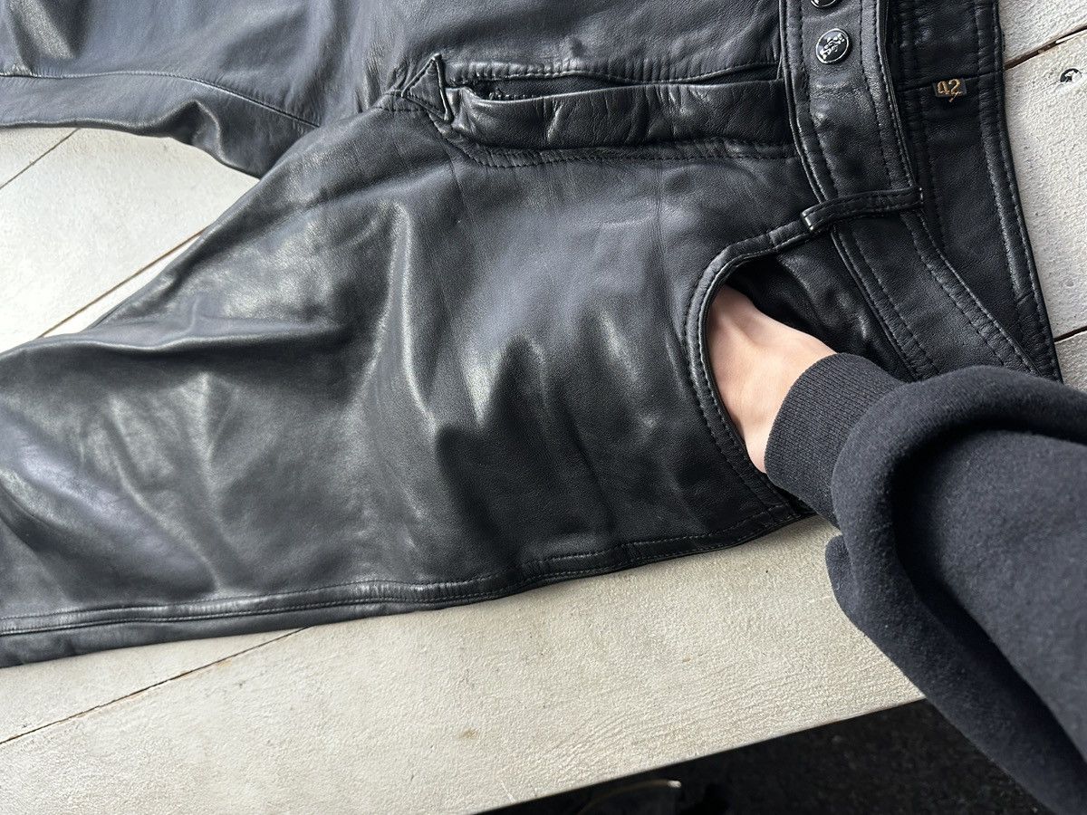 Other IXS 🚨GRAIL MEN LEATHER PANTS Y2K WESTERN MOTORCYCLE Size US 28 / EU 44 - 6 Thumbnail
