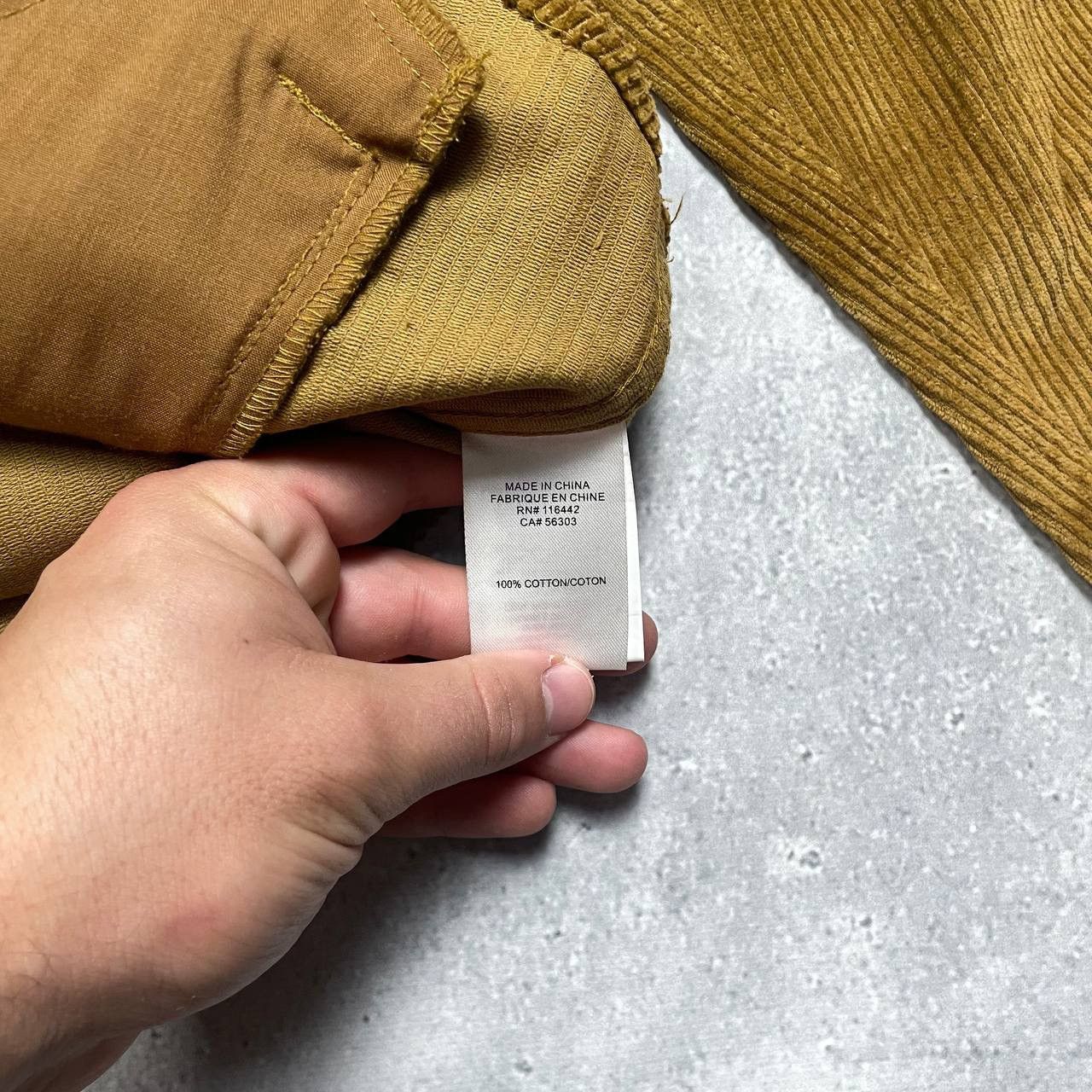 Empyre Empyre Corduroy Button-Up Long Sleeve Shirt Mustard Size S Size US S / EU 44-46 / 1 - 4 Thumbnail