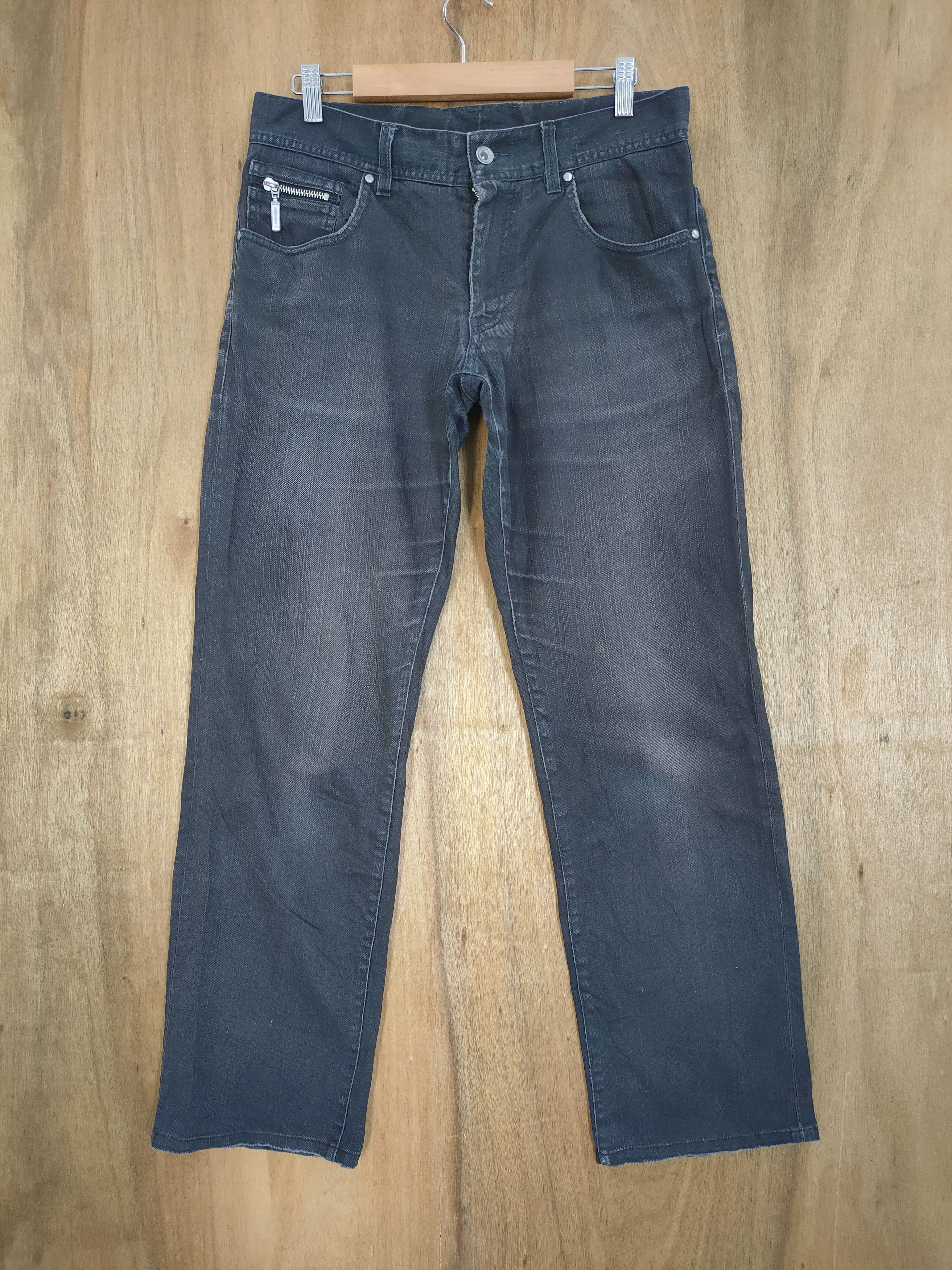 Japanese Brand JAPANESE BRAND BLACK JEANS PANTS MULTIPOCKET Size US 31 - 2 Thumbnail