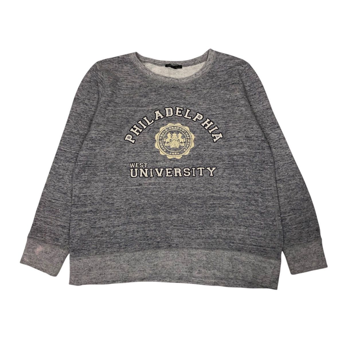 Japanese Brand 📌Vintage Sweatshirt Philadelphia West University Big Log Size US S / EU 44-46 / 1 - 1 Thumbnail