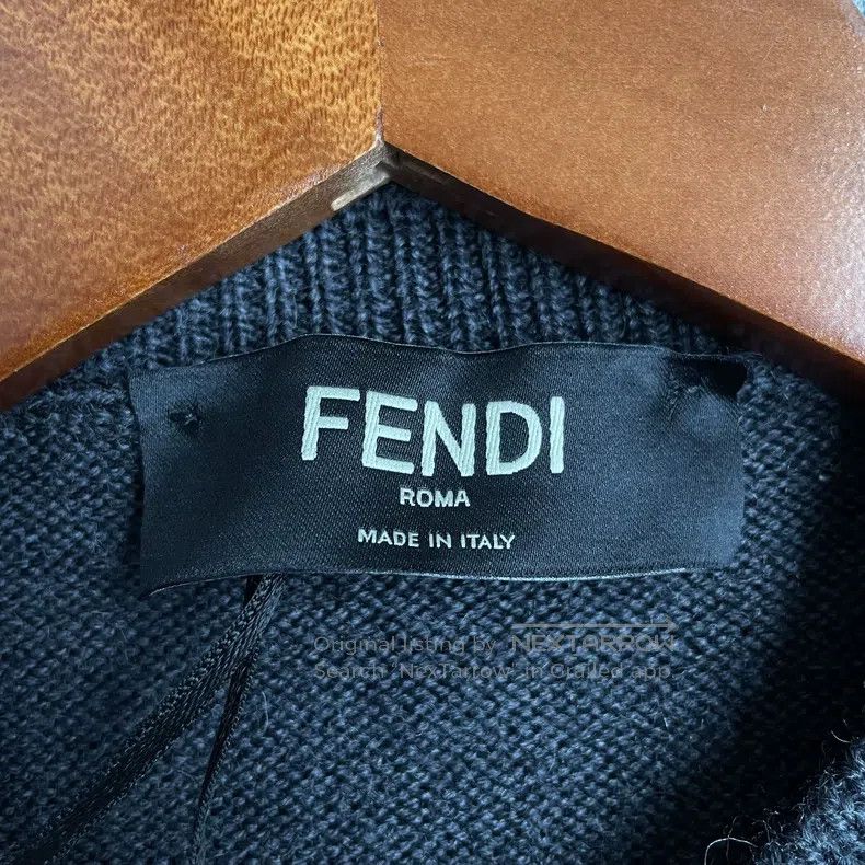 Fendi Fendi Double F embroidered logo wool knit vest Size US S / EU 44-46 / 1 - 5 Thumbnail