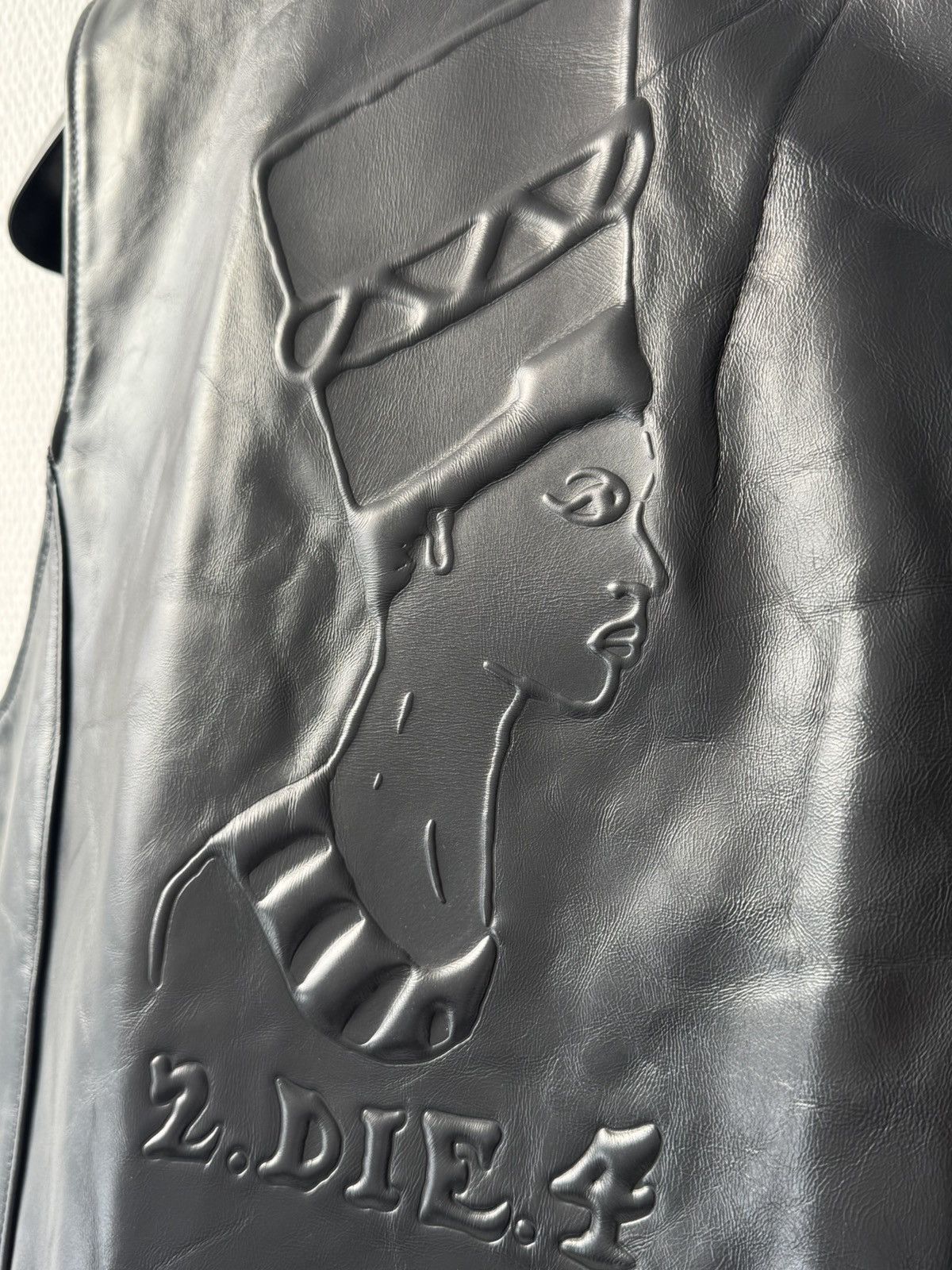 DENIM TEARS × Our Legacy Our Legacy x Denim Tears: Tupac Tears Legacy Leather Vest Size US M / EU 48-50 / 2 - 9 Thumbnail