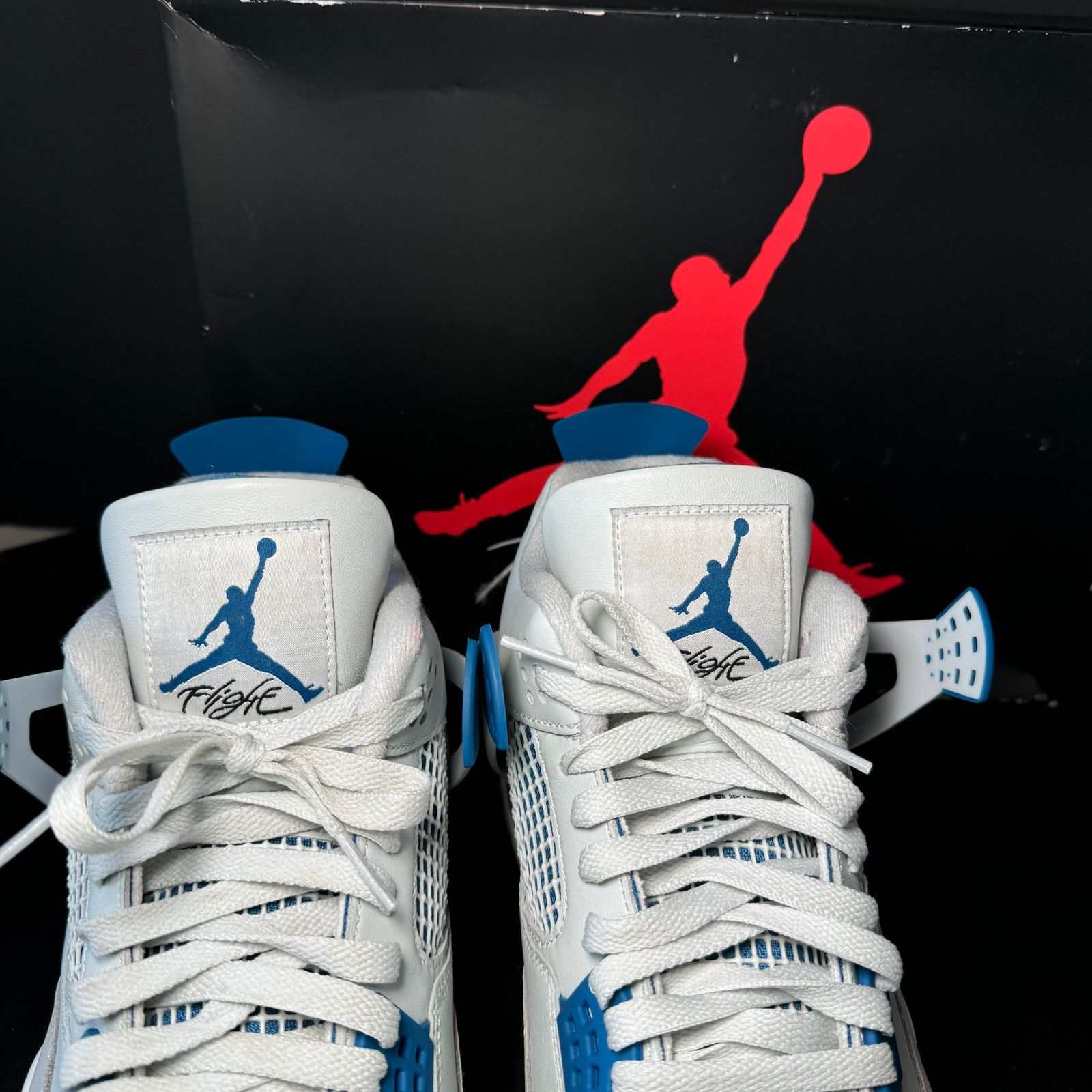 Jordan Brand × Nike Size 13 - Air Jordan 4 Retro Military Blue 2024 Men's Shoes Size US 13 / EU 46 - 5 Thumbnail