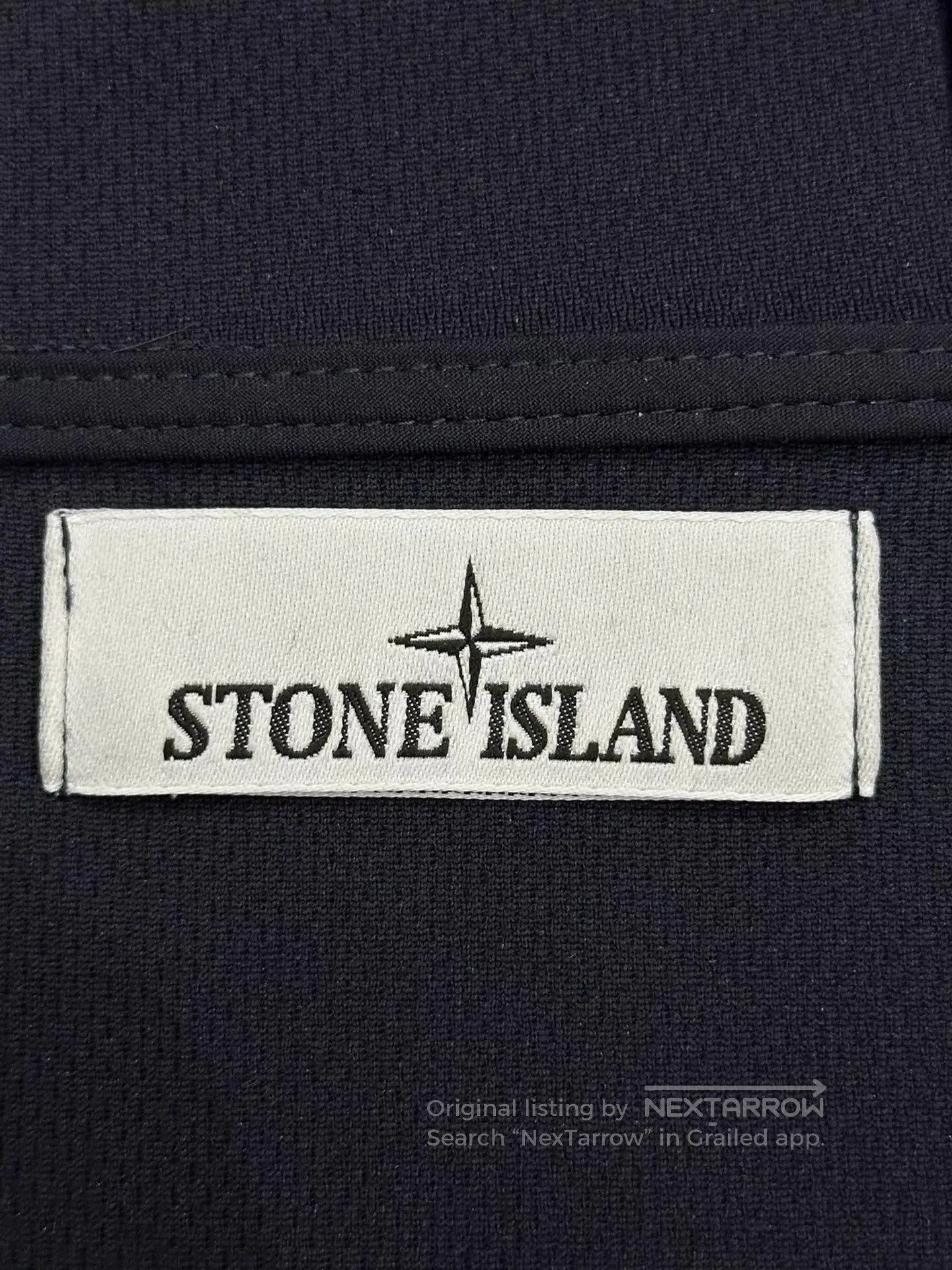Stone Island Blue Hooded Button-Up Jacket XXL. Size US XXL / EU 58 / 5 - 3 Thumbnail