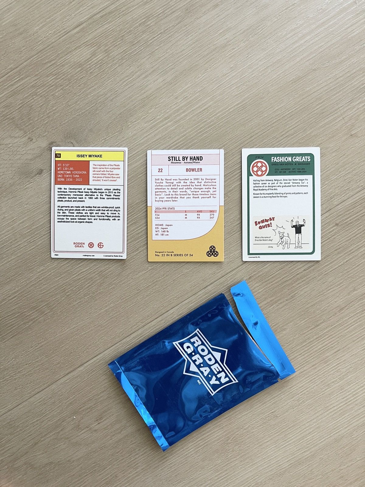 Japanese Brand STEAL! Roden Gray Fashion Designers All Stars Tracking Cards Size ONE SIZE - 5 Thumbnail