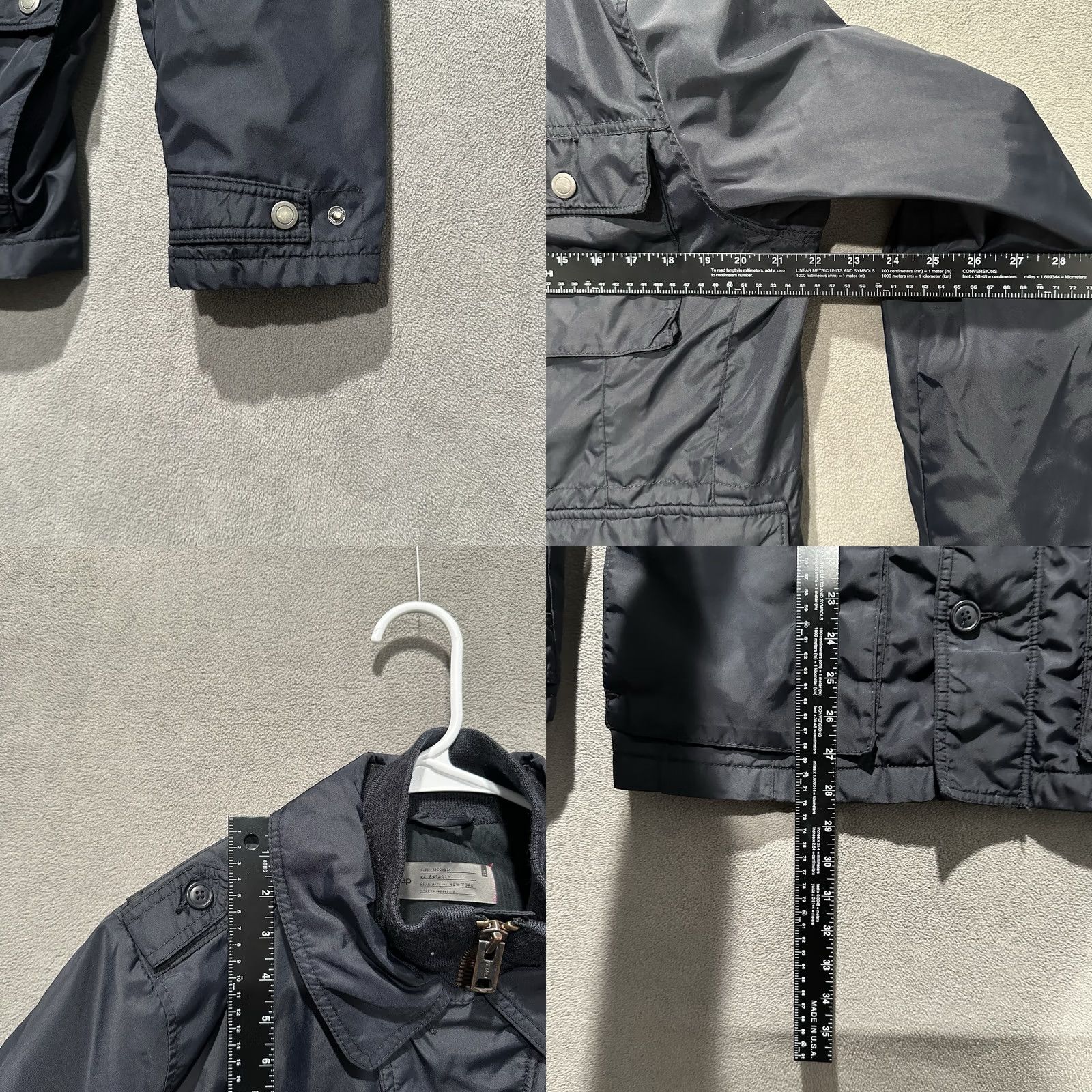 Gap GAP Jacket Mens Medium Blue Field Utility Chore Collared Lined Nylon Military Size US M / EU 48-50 / 2 - 9 Thumbnail