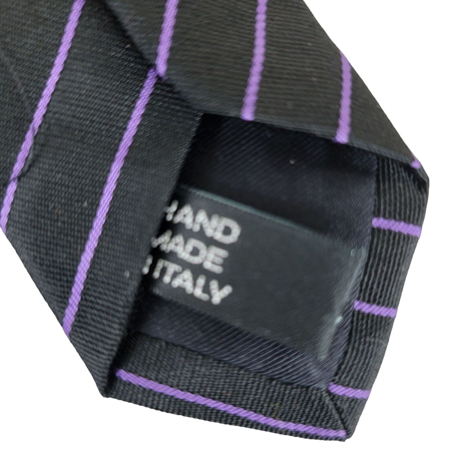 Ralph Lauren Ralph Lauren Purple Label Silk Repp Knit 3" Slim Neck Tie Size ONE SIZE - 9 Thumbnail