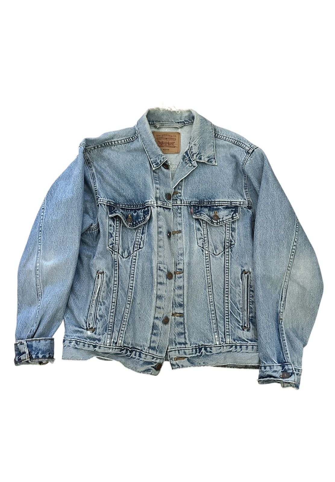 Levi's Vintage Light Wash Denim Jacket Size US M / EU 48-50 / 2 - 1 Thumbnail