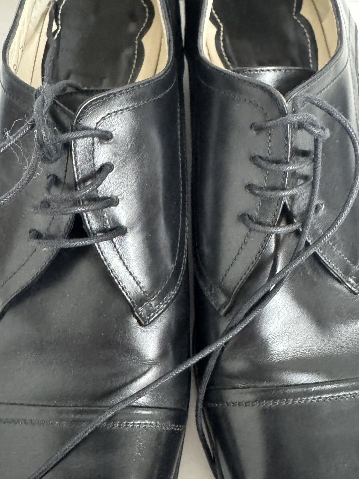 Dries Van Noten Dries Van Noten Women’s Black Cap Toe Oxfords Size US 8.5 / IT 38.5 - 15 Thumbnail
