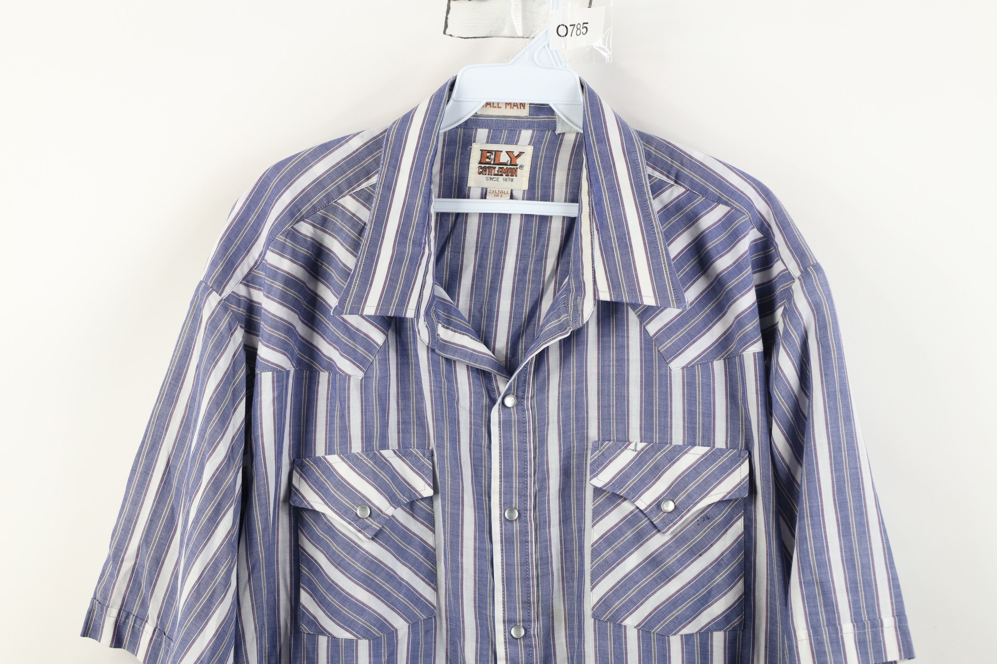 Vintage Vintage 90s Streetwear Rodeo Cowboy Striped Button Shirt Size US XXL / EU 58 / 5 - 2 Thumbnail