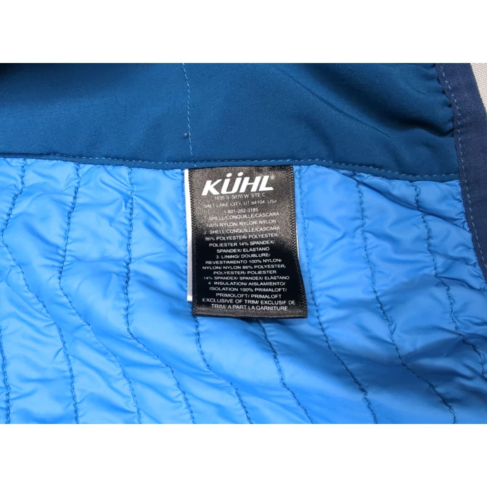 Vintage Kuhl Projekt Firefly Ultralight Primaloft Quilted Puffer Jacket Blue Mens Small Size US S / EU 44-46 / 1 - 8 Thumbnail