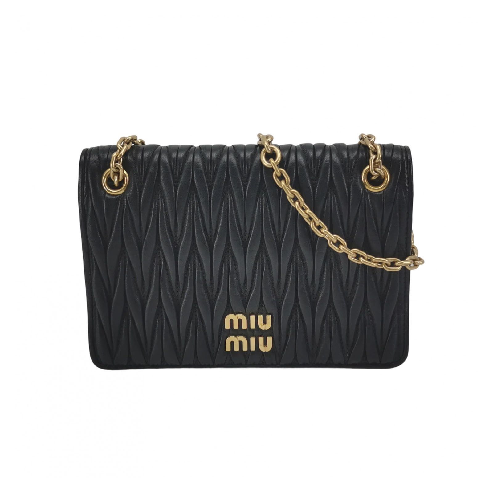 Miu Miu Miu Miu Matelassé Leather Shoulder Bag Size ONE SIZE - 1 Thumbnail