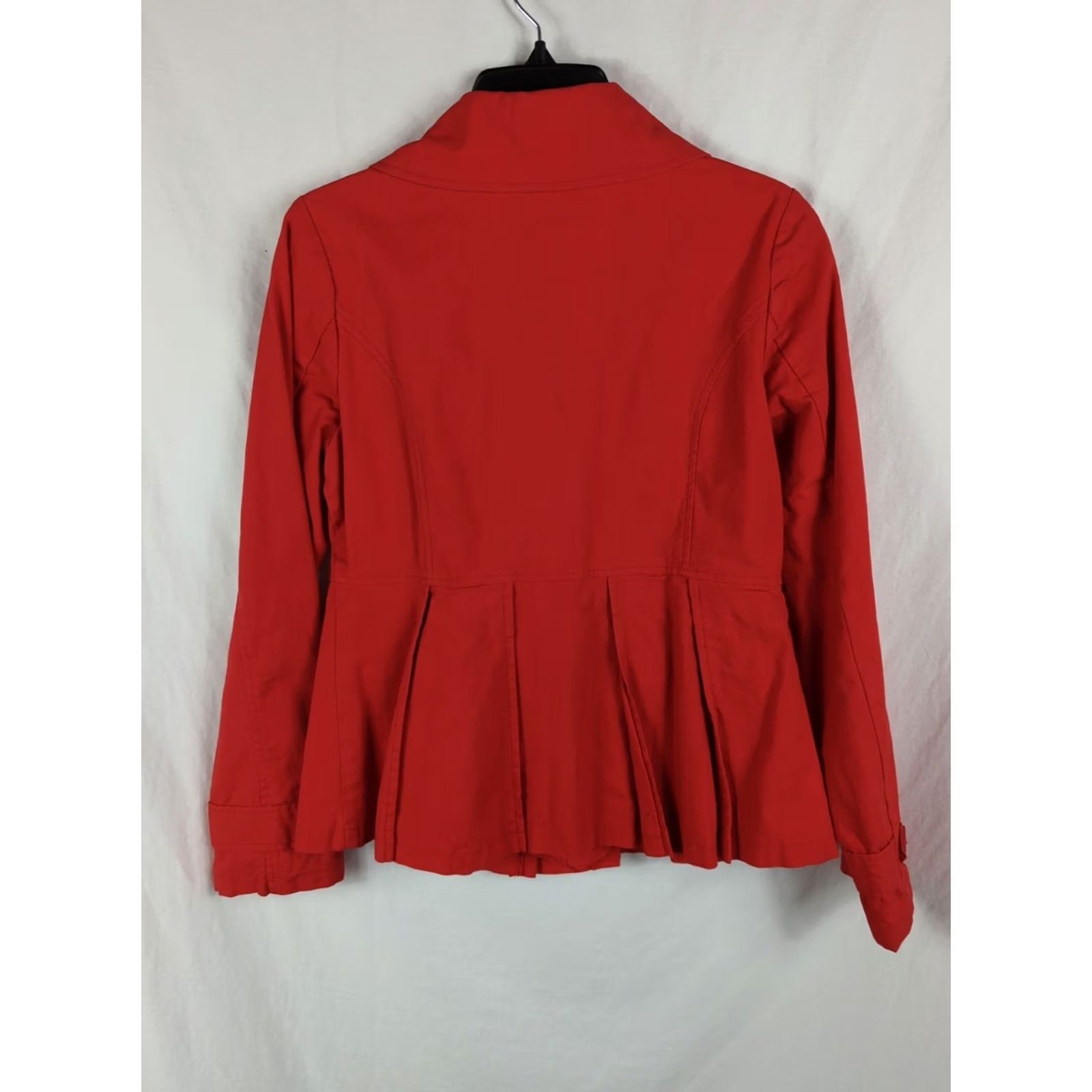 Vintage Tulle Red Pea Coat Jacket Button Size M Women Regular Size M / US 6-8 / IT 42-44 - 5 Thumbnail
