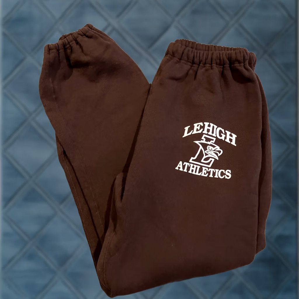 Russell Athletic VINTAGE Russell Athletic LEHIGH ATHLETICS Sweatpants Men's Large L Brown 1990s Cotton Blend - Original Mens Size US 33 - 1 Thumbnail