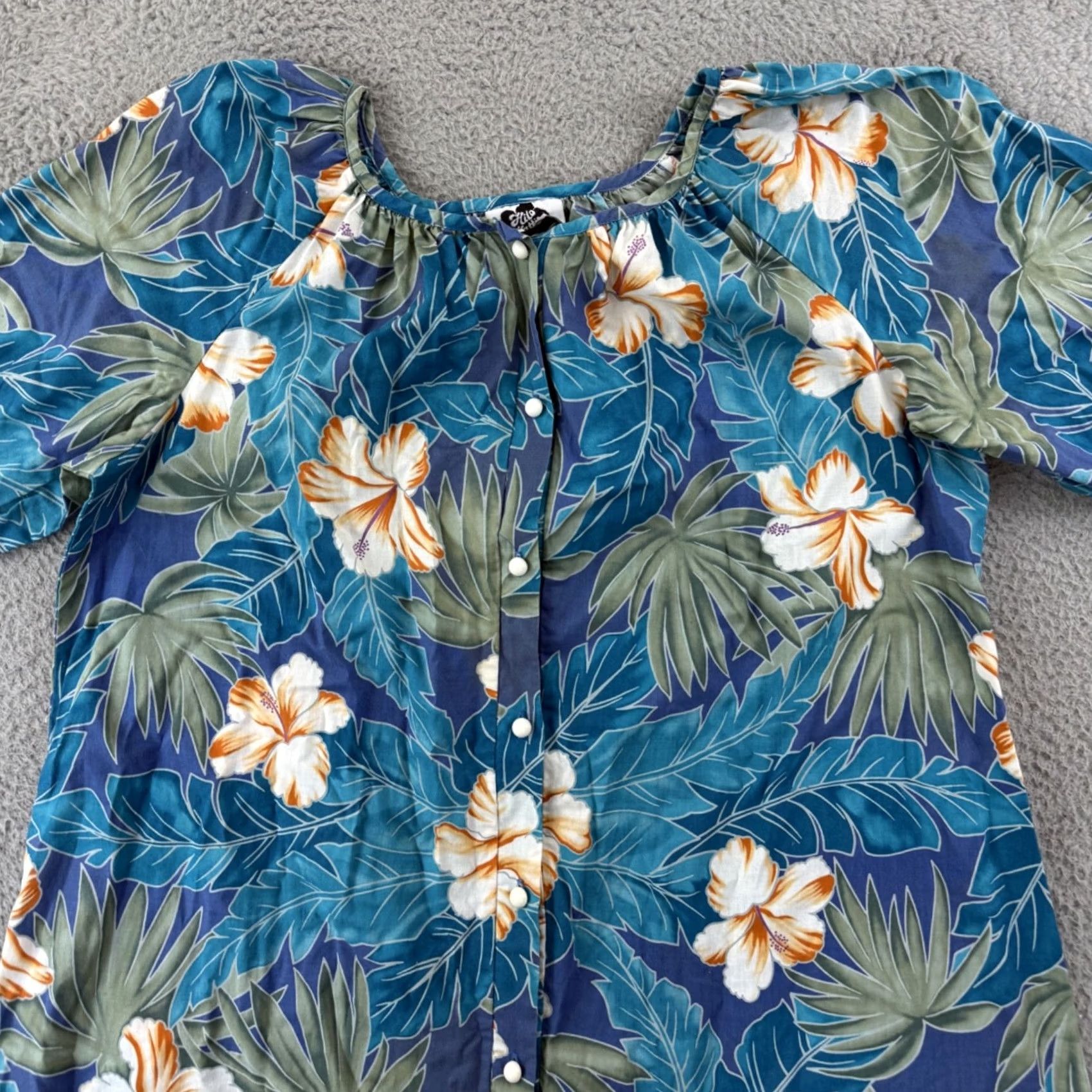 Hilo Hattie VINTAGE Hilo Hattie Dress Womens XL Muumuu Kaftan Midi Floral Luau USA Size XL / US 12-14 / IT 48-50 - 3 Thumbnail