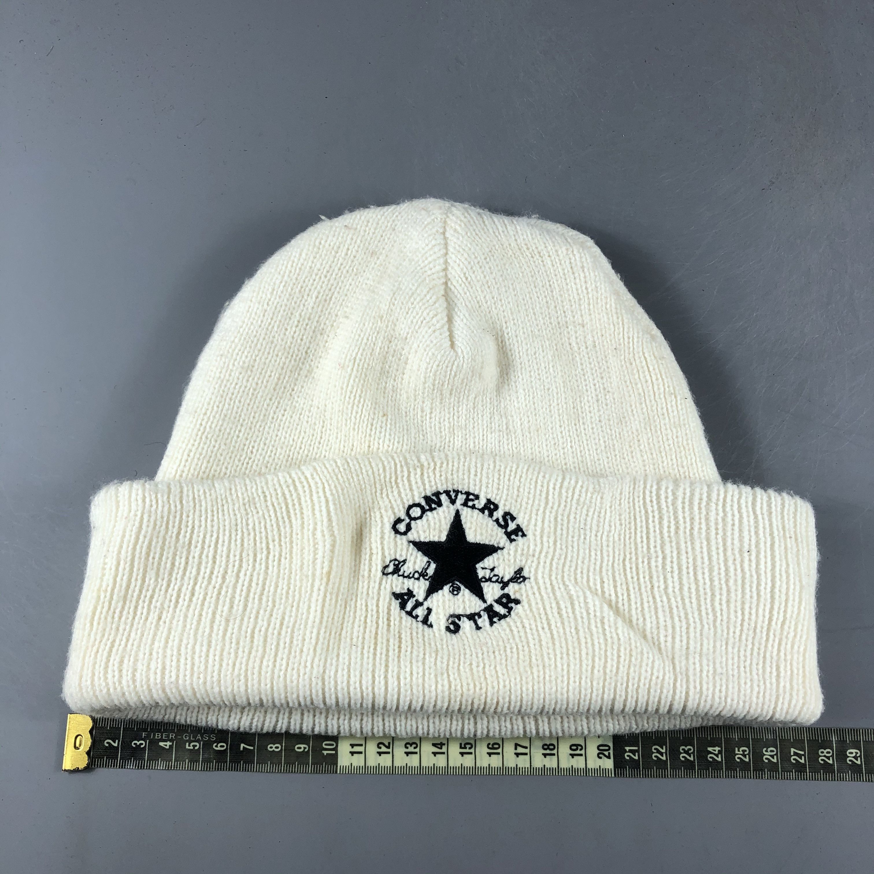 Converse × Vintage Converse All Star Ribbed Beanie Snow Hat Snow Cap -D515 Size ONE SIZE - 3 Thumbnail