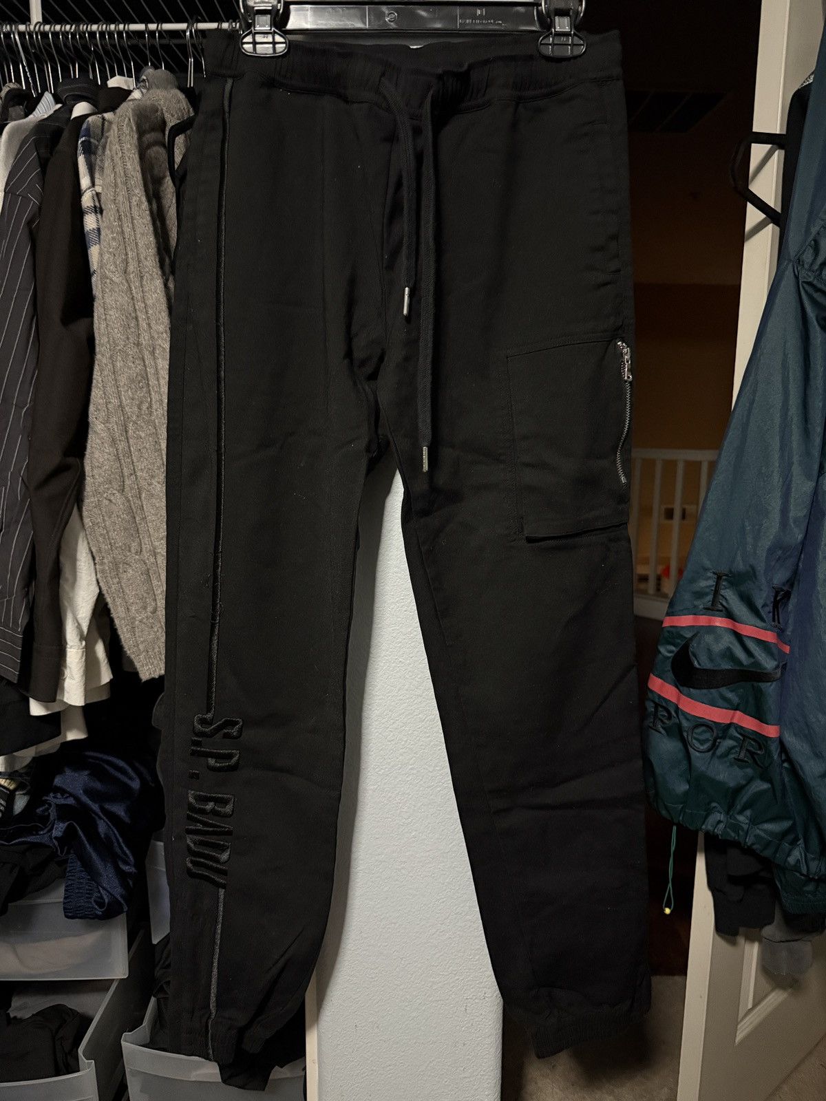 Other Spencer Badu Black Cargo Pocket Joggers Size US 30 / EU 46 - 1 Thumbnail