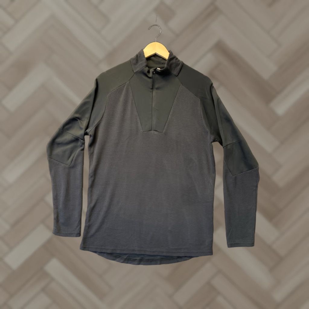 Vintage Sportswear Unbranded Titanium 1/4 Zip Shirt Sz M Black Long Sleeve /140-27 Size M / US 6-8 / IT 42-44 - 1 Thumbnail