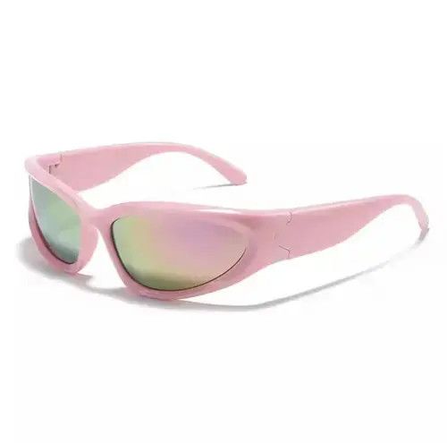 Japanese Brand Pink Electro Sunglasses Retro Cyber Punk Archive Cosplay Size ONE SIZE - 2 Thumbnail