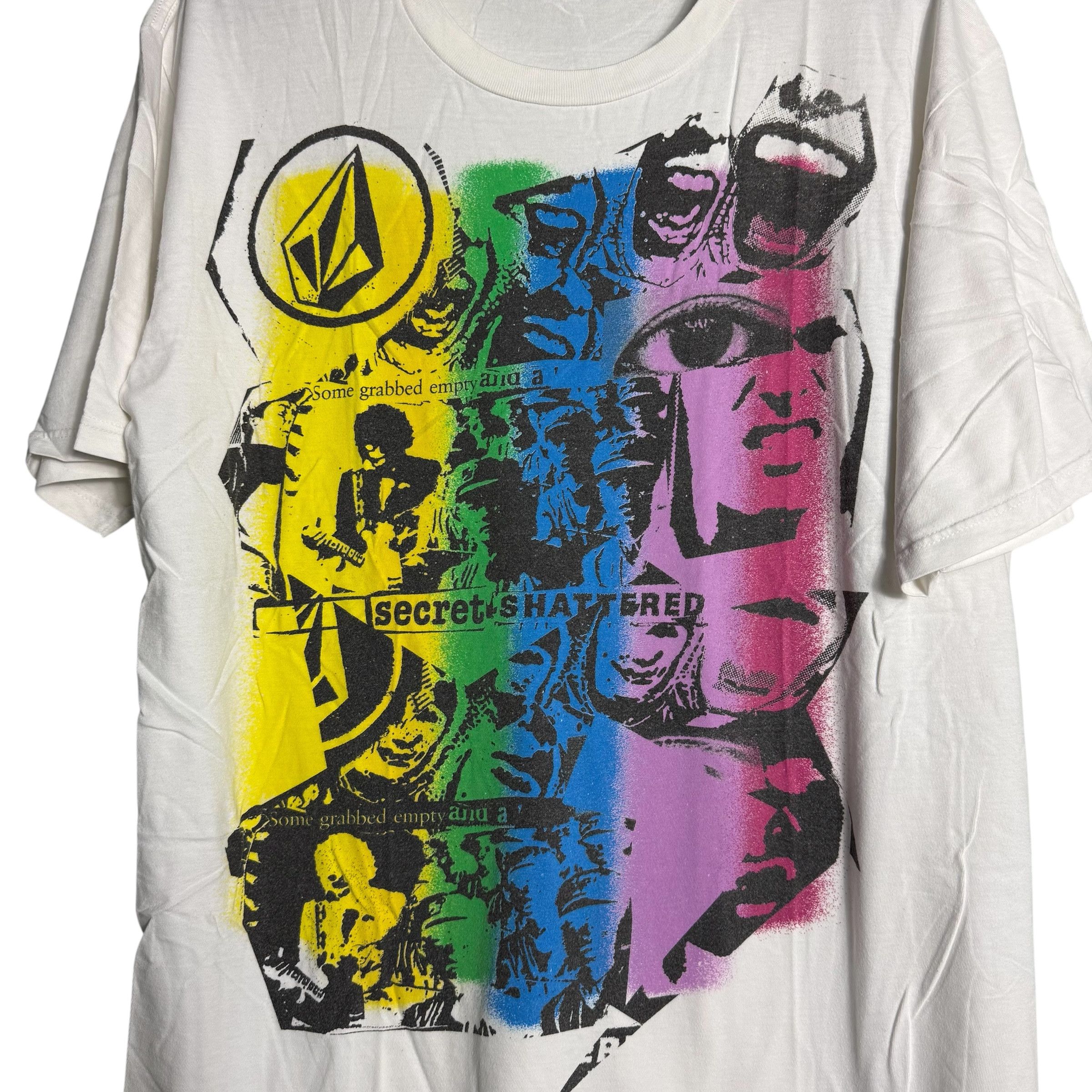 Volcom 🔥RARE🔥Vintage Volcom Shattered Skateboard OVP T-shirt Size US L / EU 52-54 / 3 - 2 Thumbnail