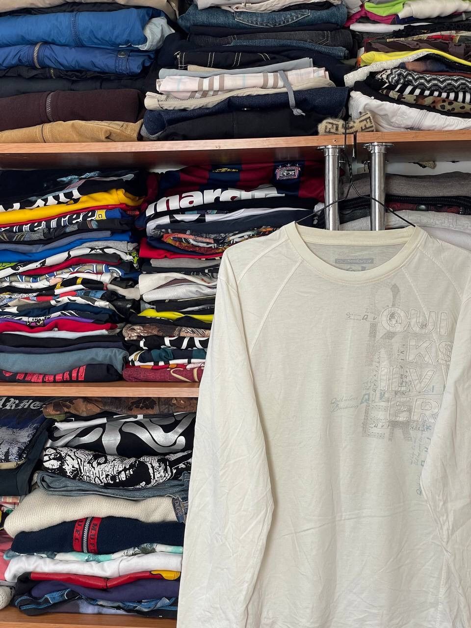 Quiksilver × Vintage 00s Quicksilver Affliction Style Y2K Grunge Size US M / EU 48-50 / 2 - 3 Thumbnail