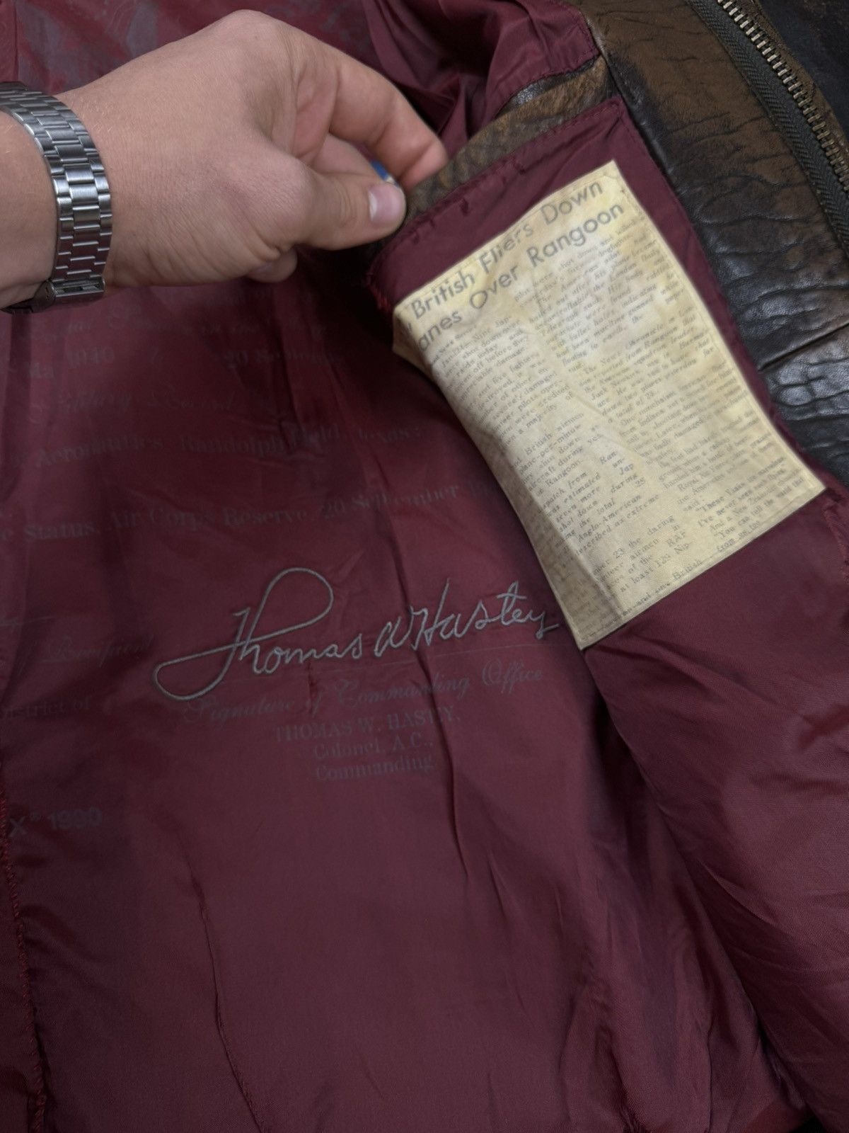 Avirex × Vintage Vintage leather jacket Avirex “Chinese Order” original item Size US XL / EU 56 / 4 - 6 Thumbnail