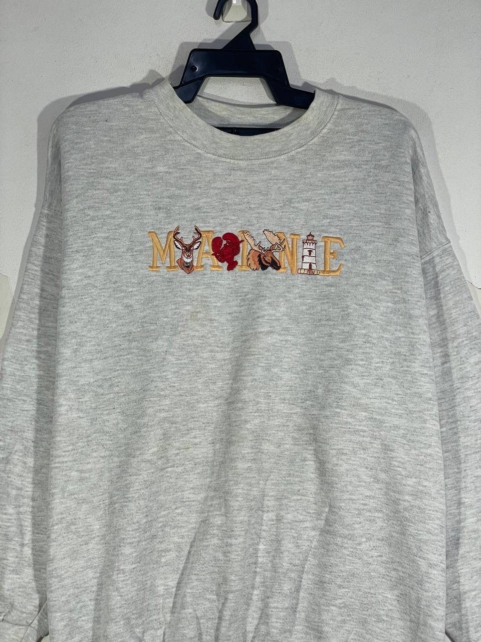 Other Vintage 90s maine us state sweatshirt pullover size XL Size US XL / EU 56 / 4 - 4 Thumbnail
