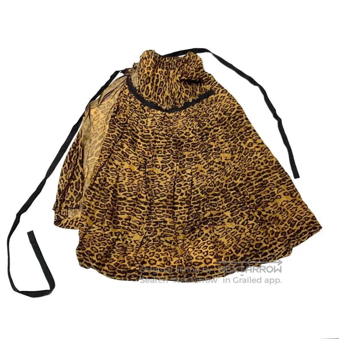 Junya Watanabe junya watanabe leopard print wrap skirt. Size 26" / US 2 / IT 38 - 1 Thumbnail