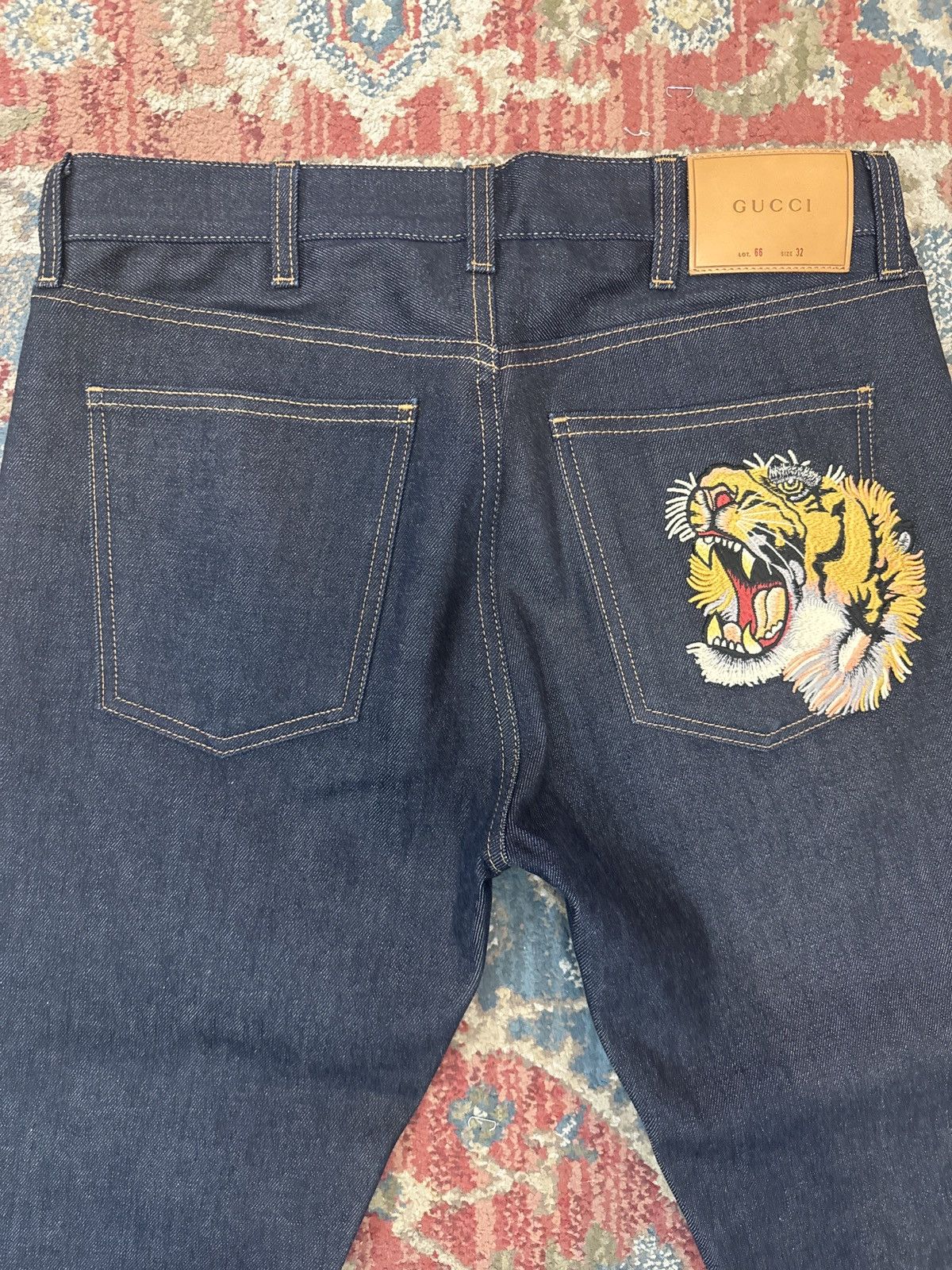 Gucci Dark Straight Denim w/ Patch Size US 32 / EU 48 - 5 Thumbnail