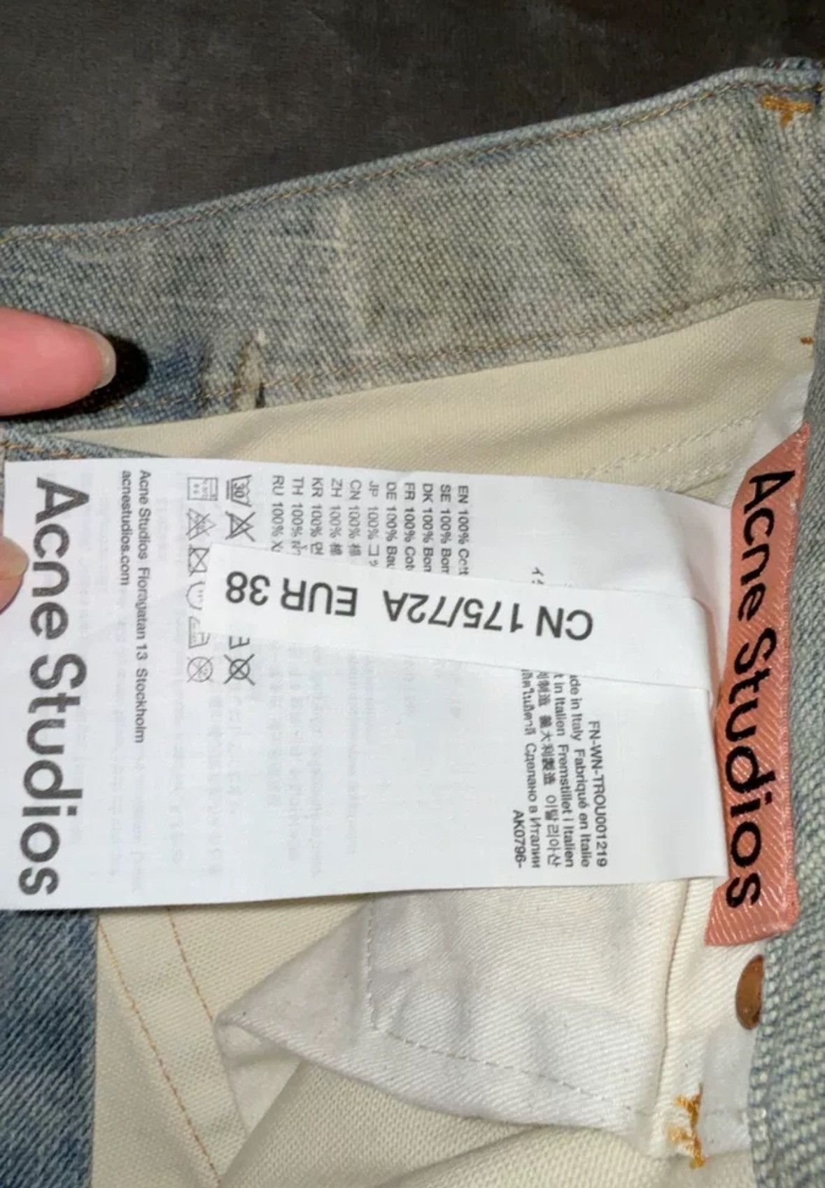 Acne Studios Acne studios Splash-ink jeans 2412-Nextarrow Size US 44 / EU 60 - 4 Thumbnail