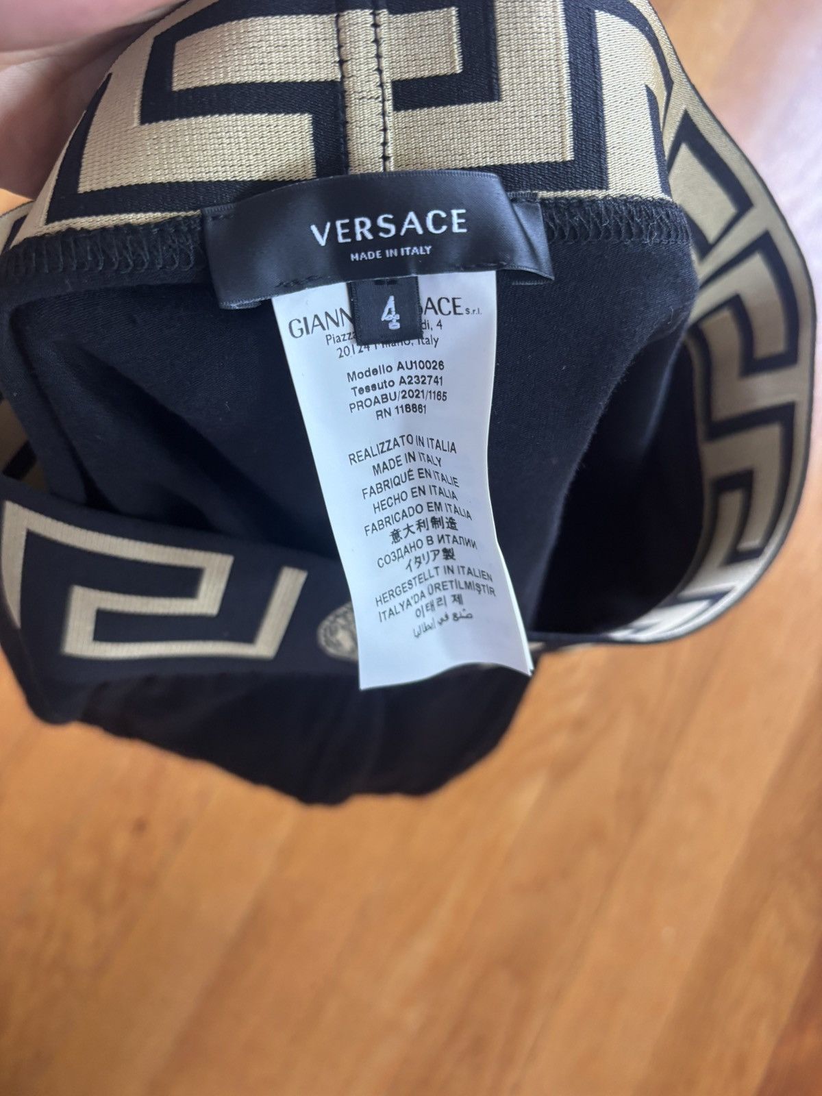 Versace Black Greca Boxer Briefs Size 32 - 3 Thumbnail