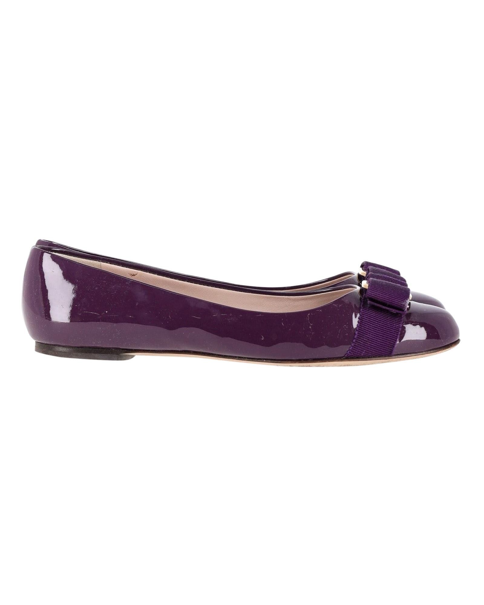 salvatore ferragamo purple shoes