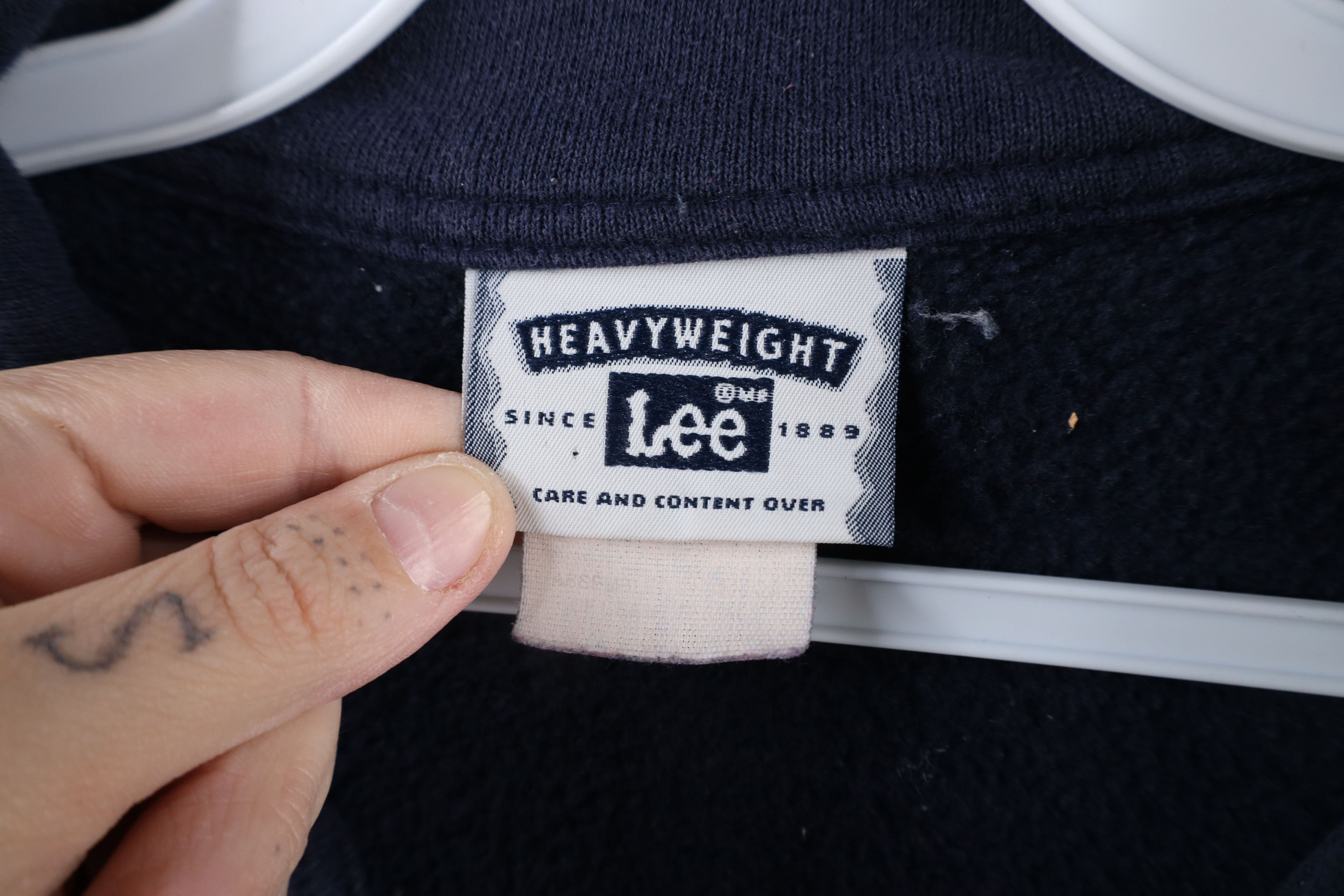 Vintage Vintage 90s Streetwear Heavyweight Half Zip Sweatshirt Blue Size US XXL / EU 58 / 5 - 5 Thumbnail