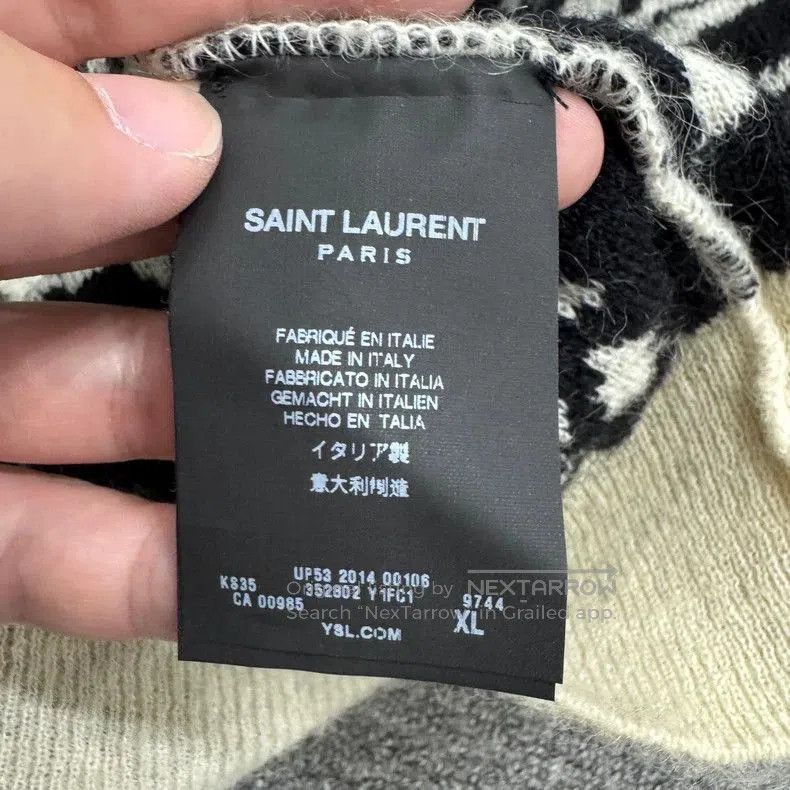 Saint Laurent Paris SLP Tiger Stripe Wool Jacket. Size US XL / EU 56 / 4 - 4 Thumbnail