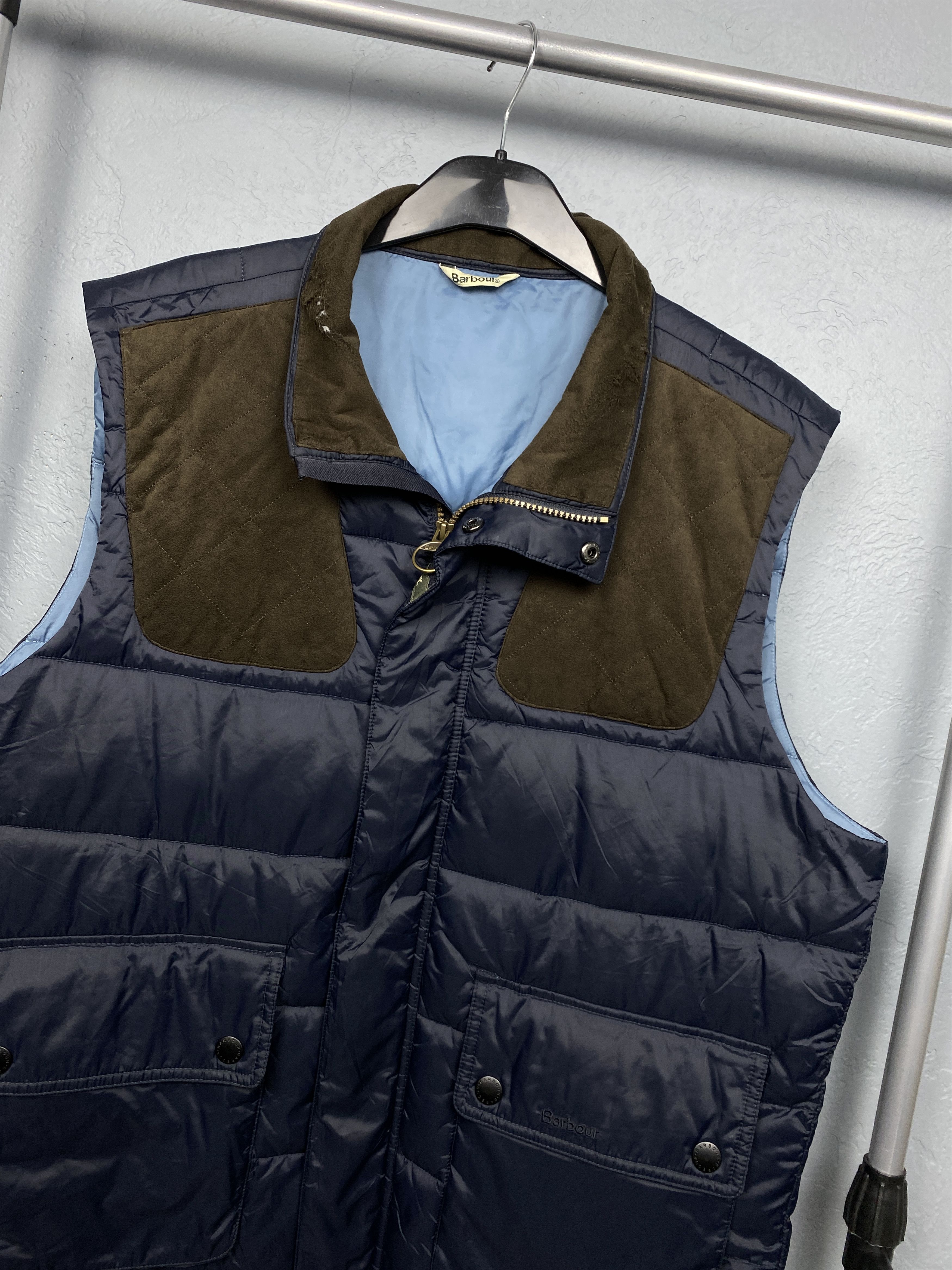 Barbour Barbour Vintage Mens Colwarmth Nylon Puffer Vest Size US XL / EU 56 / 4 - 2 Thumbnail