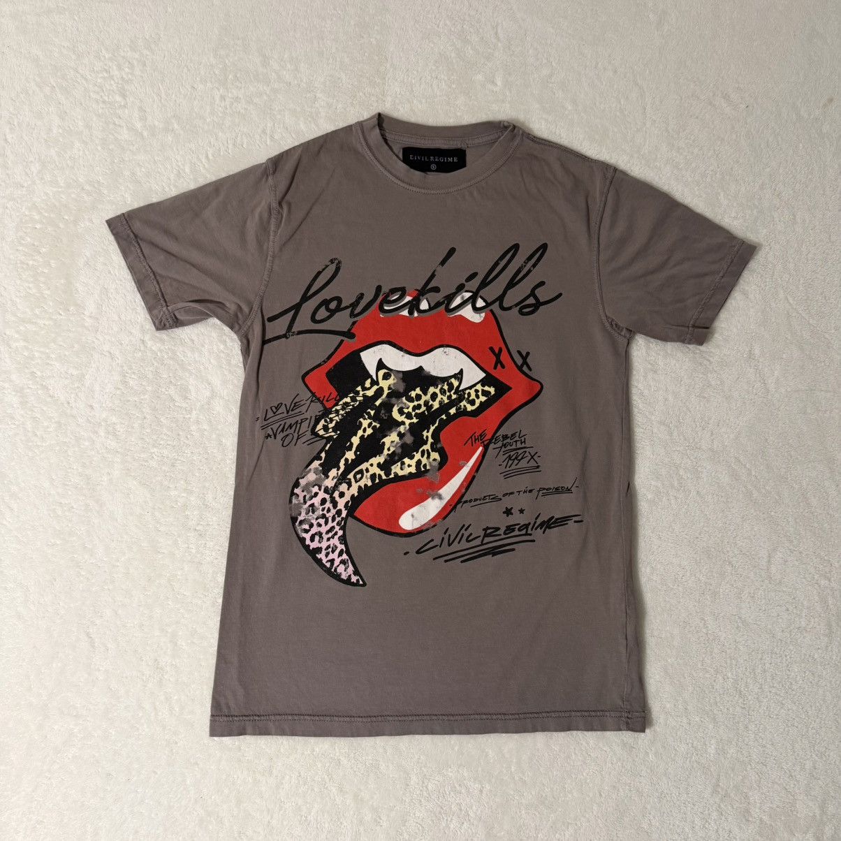 Civil Regime Civil Regime "Love Kills" rolling stones graphic t-shirt Size US S / EU 44-46 / 1 - 1 Thumbnail