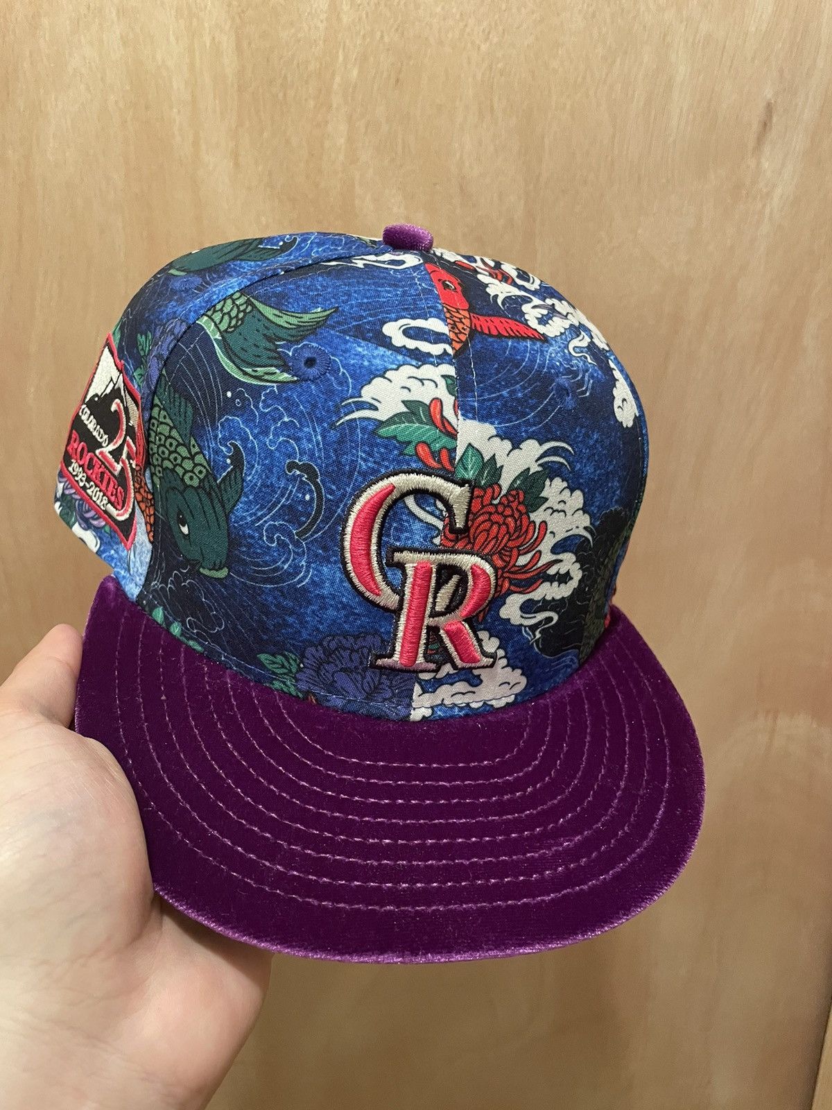 image of Myfitteds Colorado Rockies Elite Series Koi Pond Sublimate in Purple, Men's