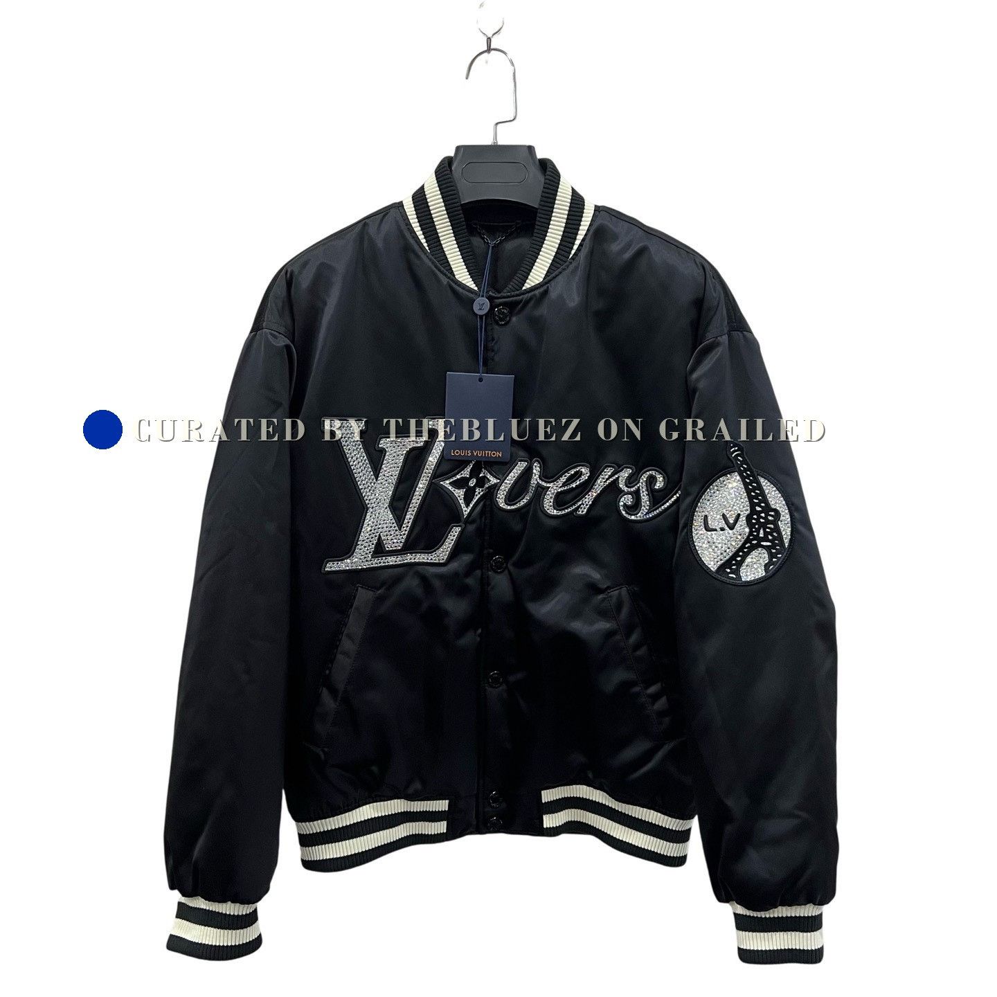 Louis Vuitton Louis Vuitton Rhinestone Logo Baseball Jacket Size US S / EU 44-46 / 1 - 1 Thumbnail